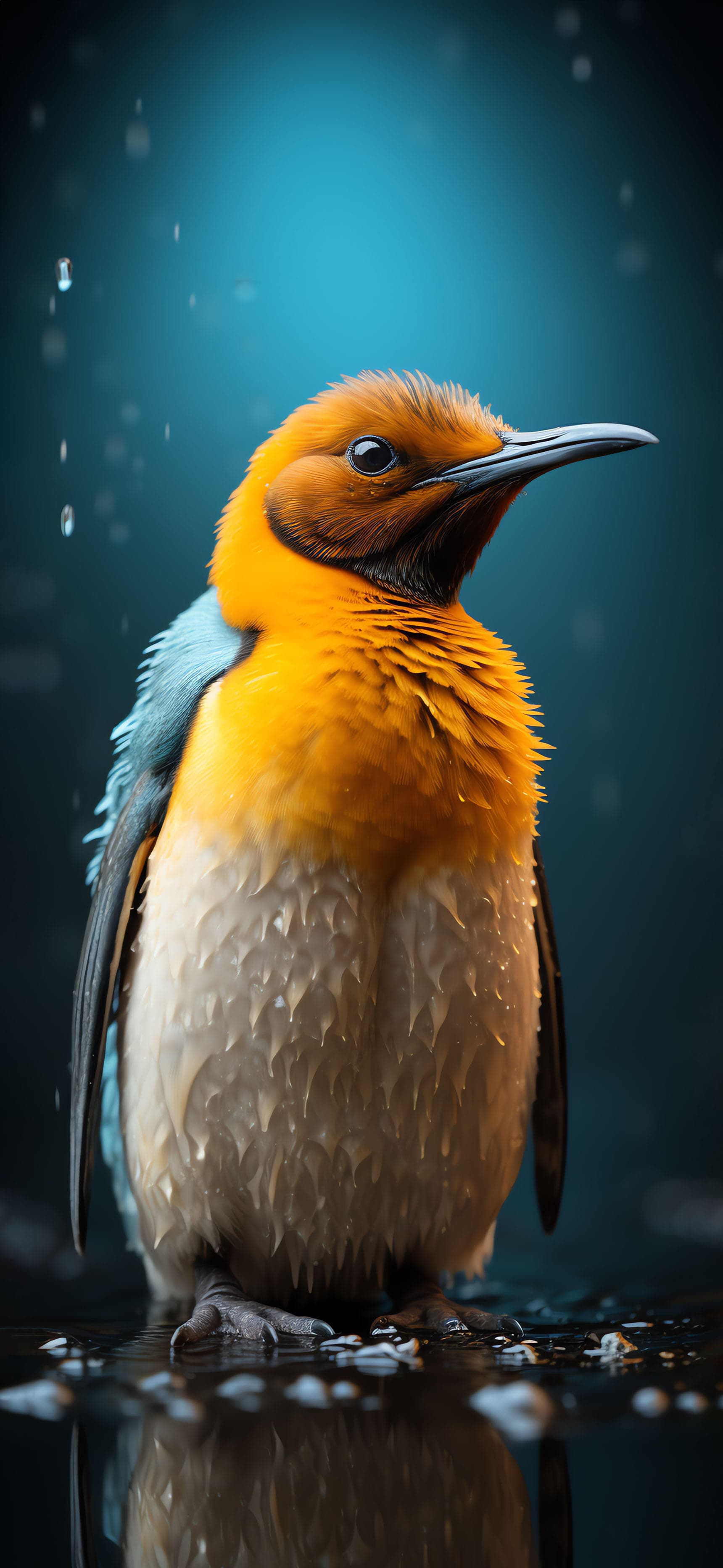Wet Penguin - Pro phone wallpaper