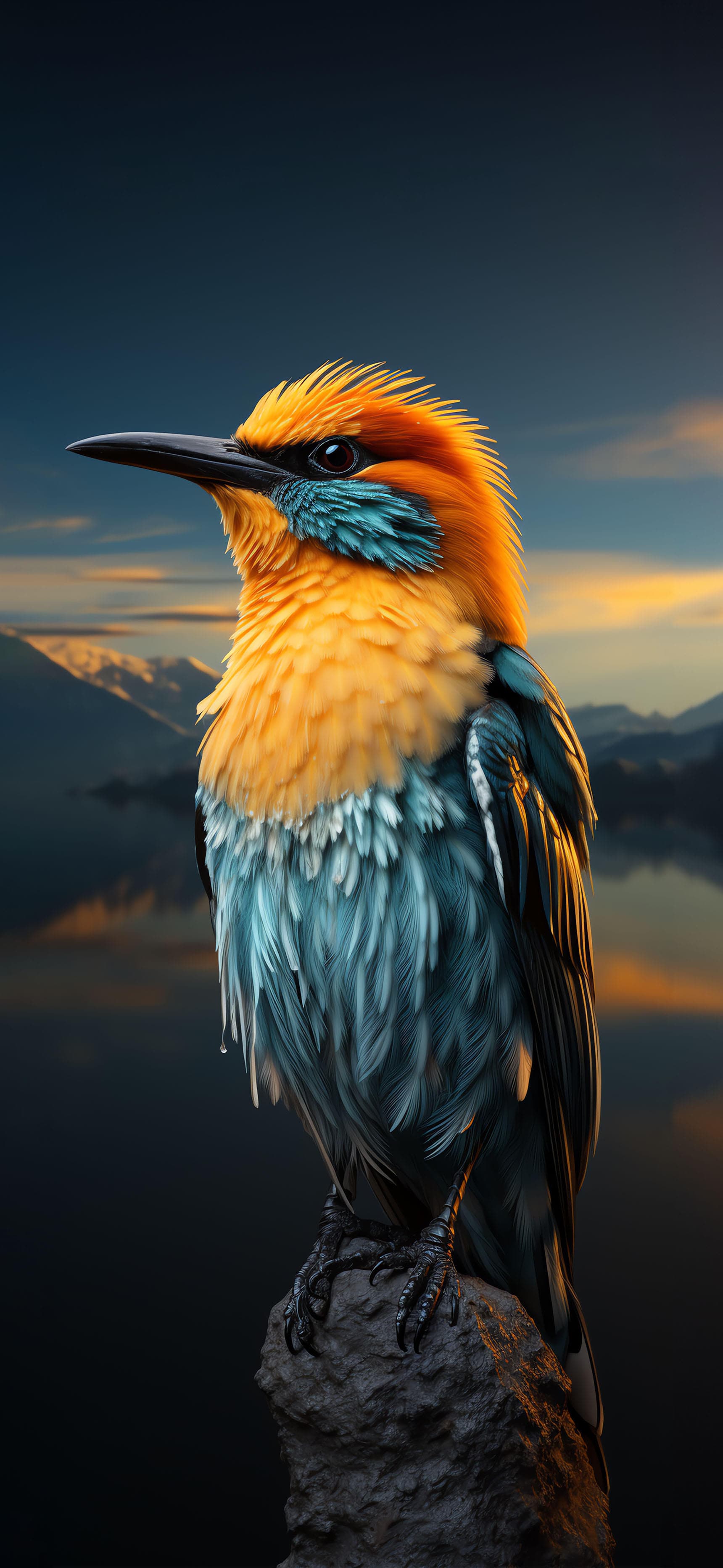 Vibrant Bird - Pro phone wallpaper