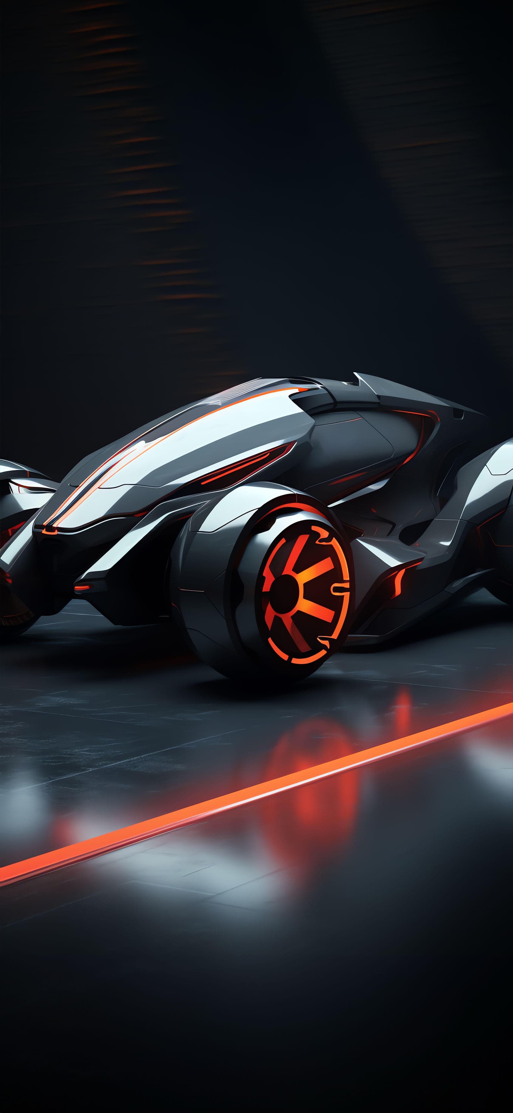 Futuristic Racer - Pro phone wallpaper