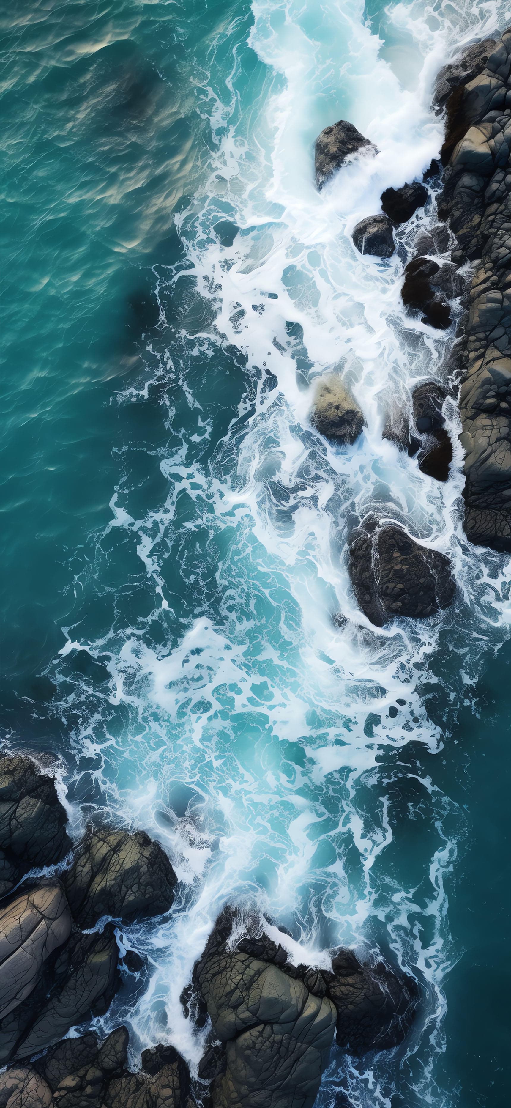 Ocean Wave Crash - Pro phone wallpaper