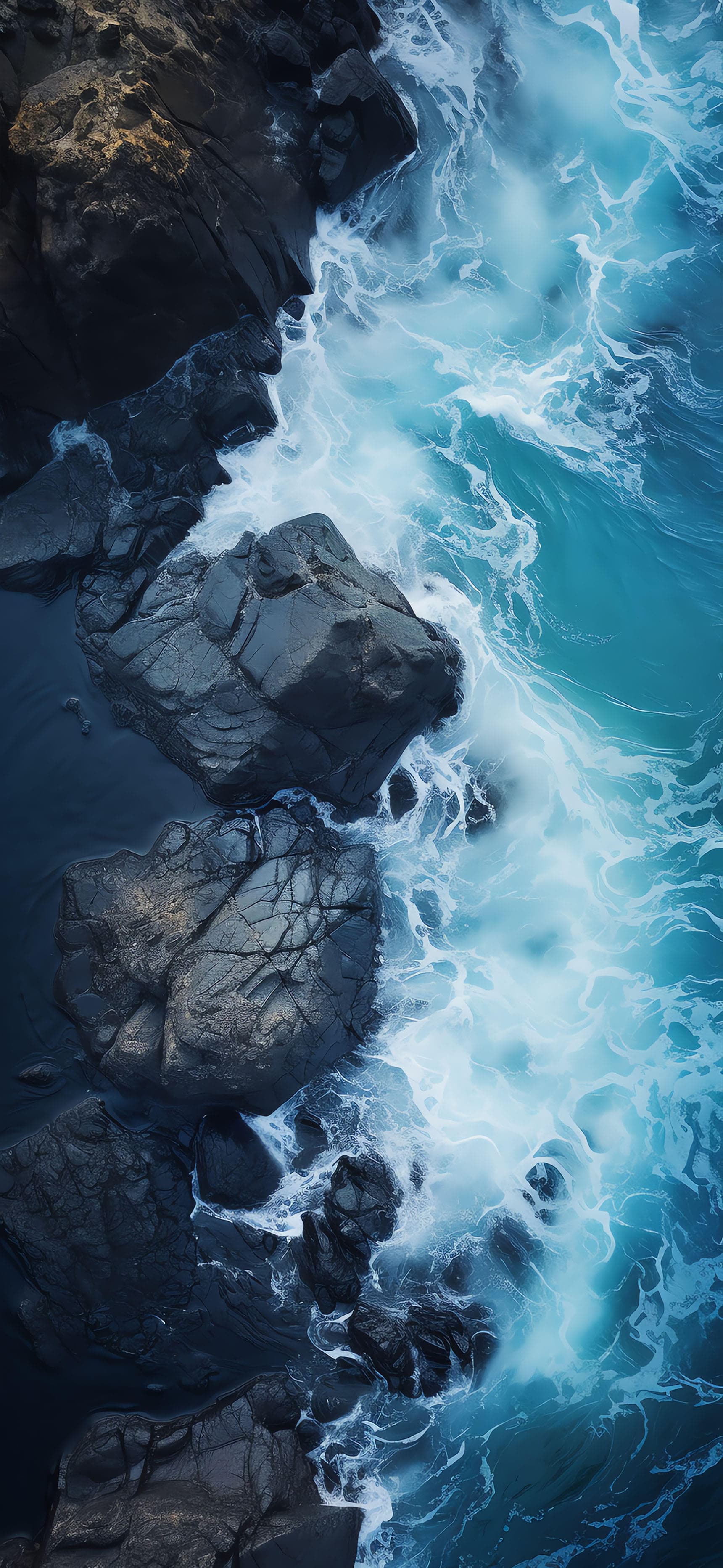 Oceanic Rock Formation - Pro phone wallpaper
