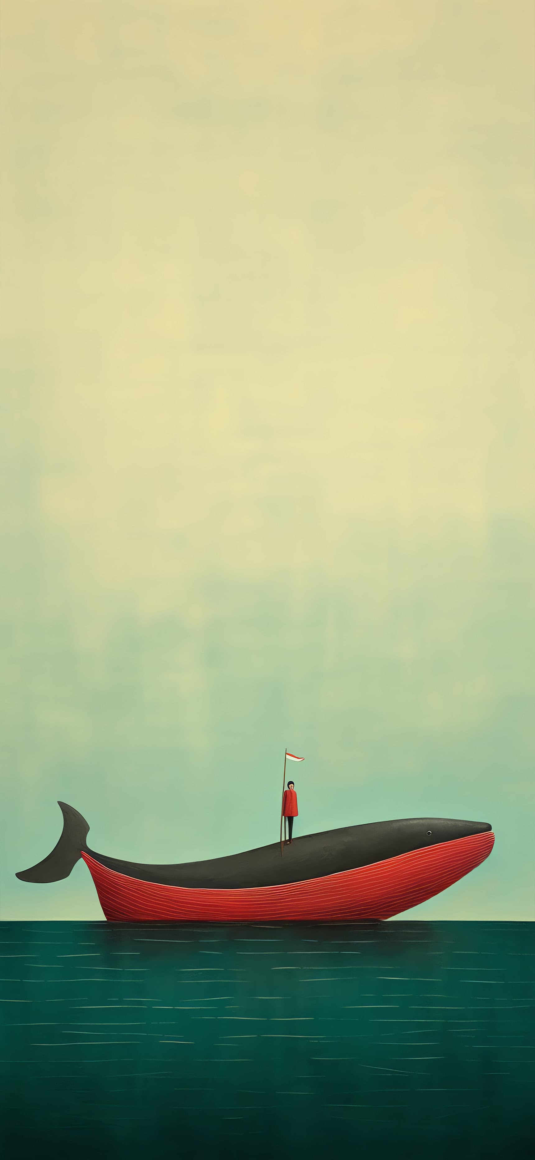 Whale Boat Ride - Pro phone wallpaper