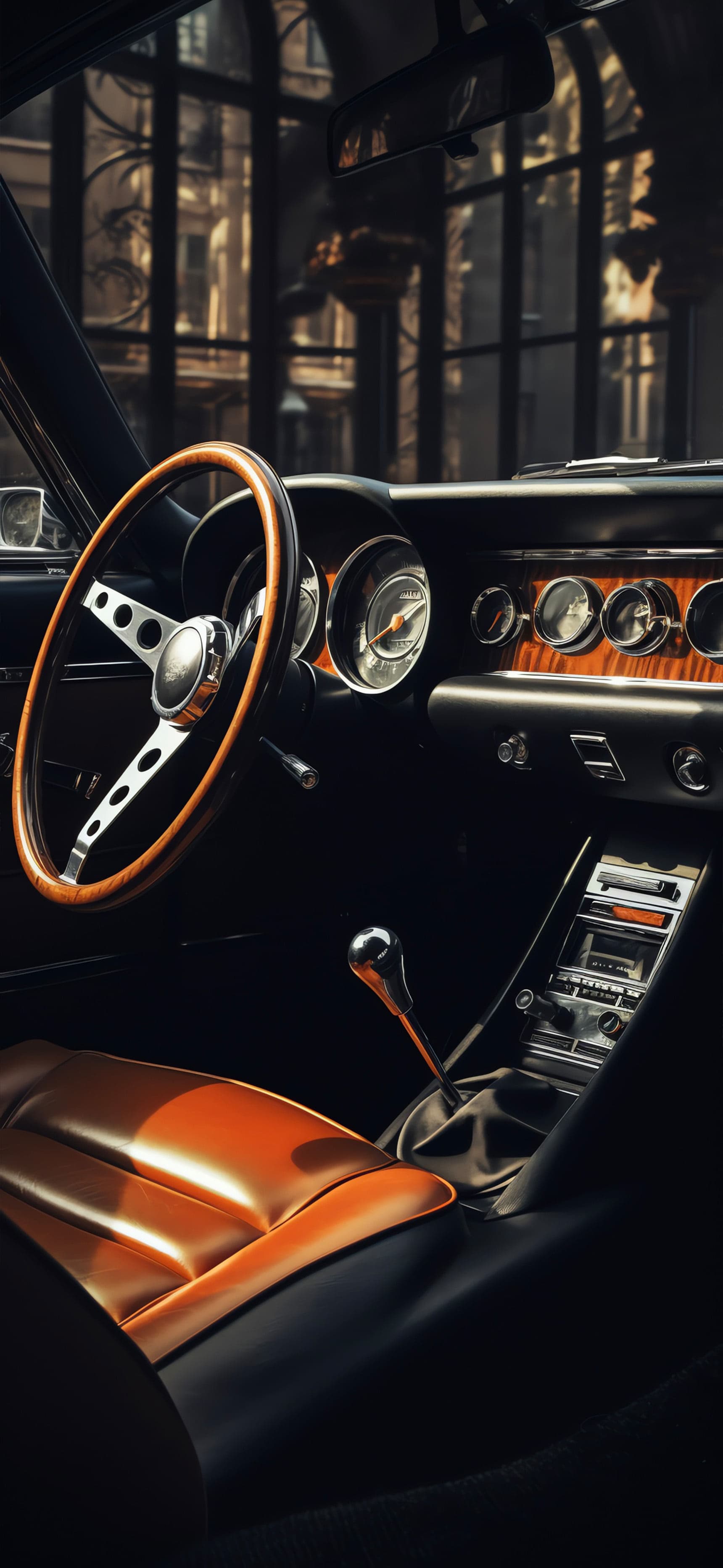 Vintage Car Interior - Pro phone wallpaper