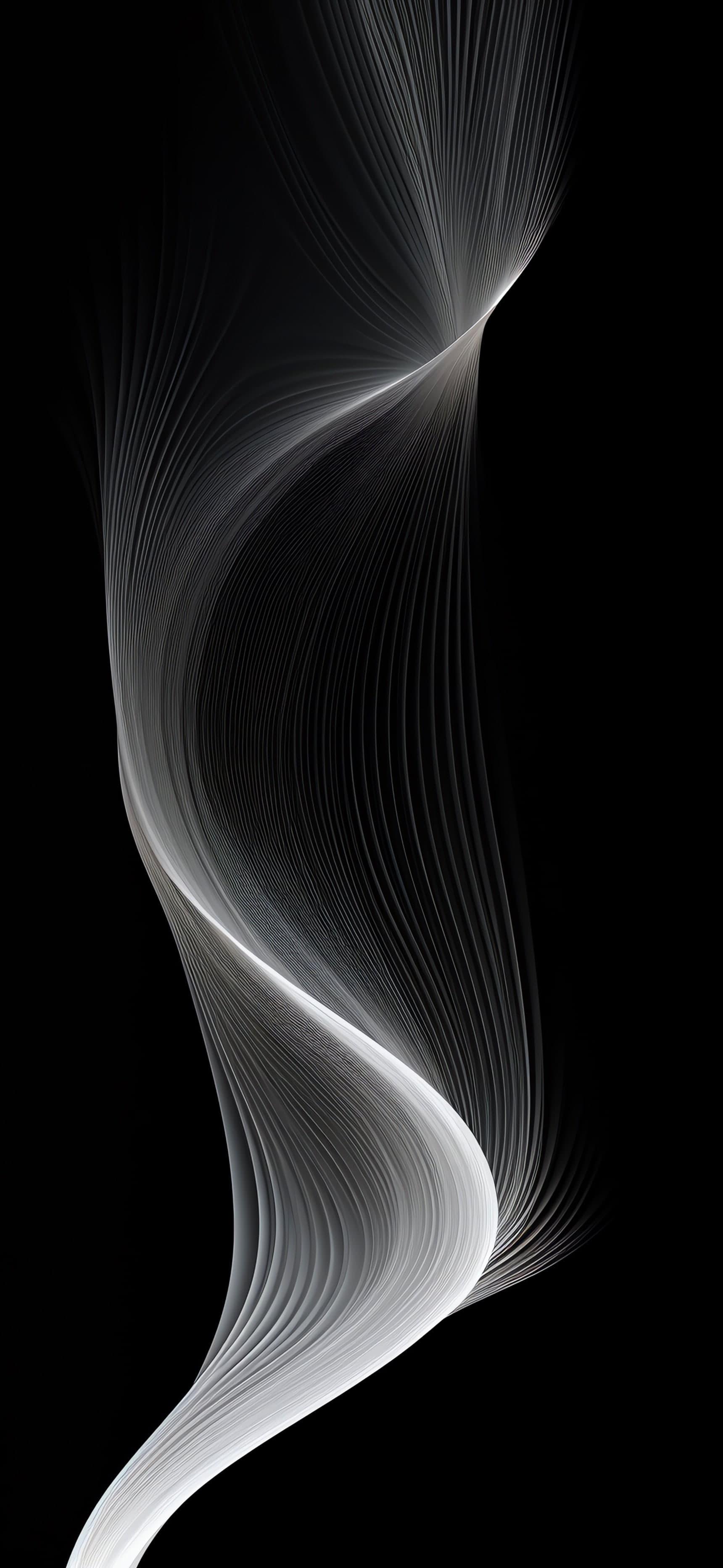 Elegant White Swirl - Pro phone wallpaper