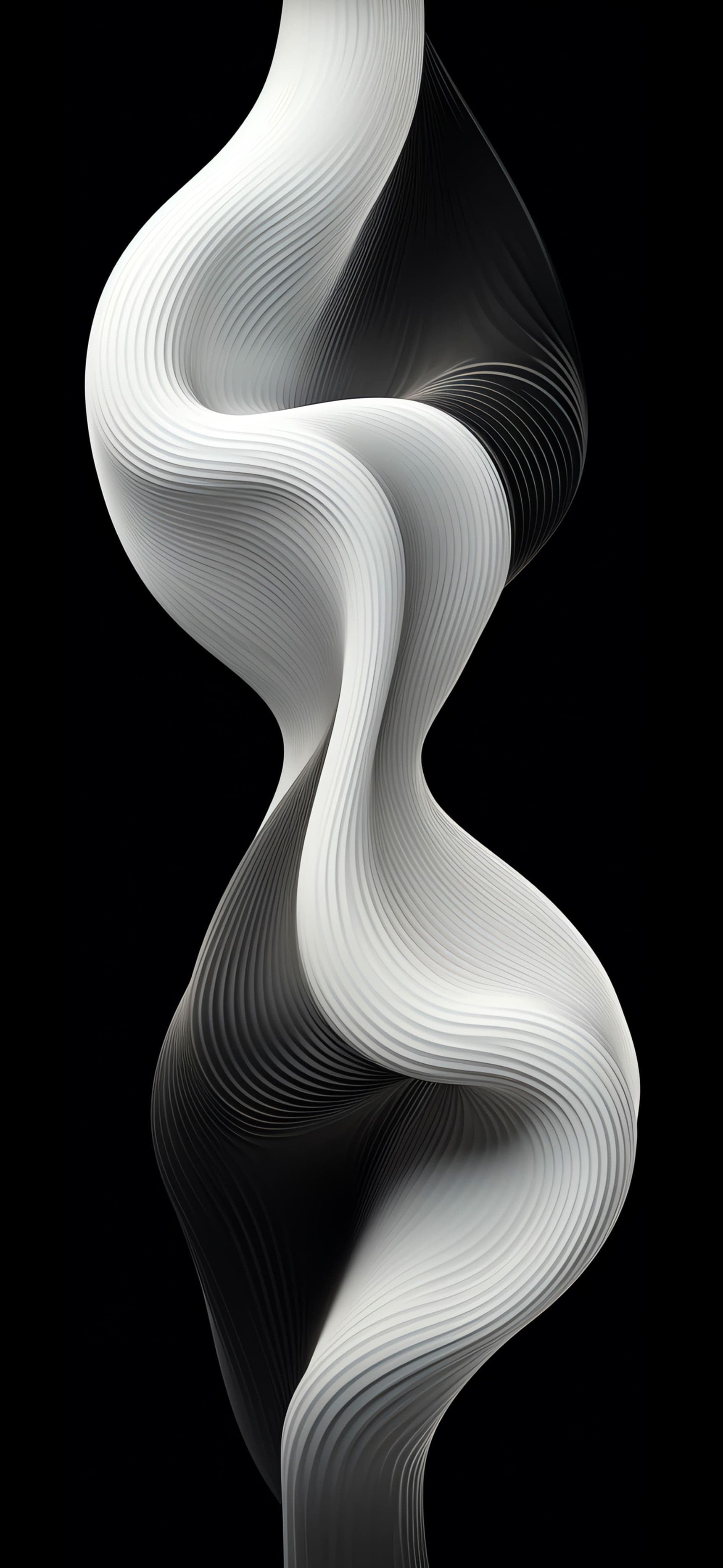 Abstract Flowing Form - Pro phone wallpaper