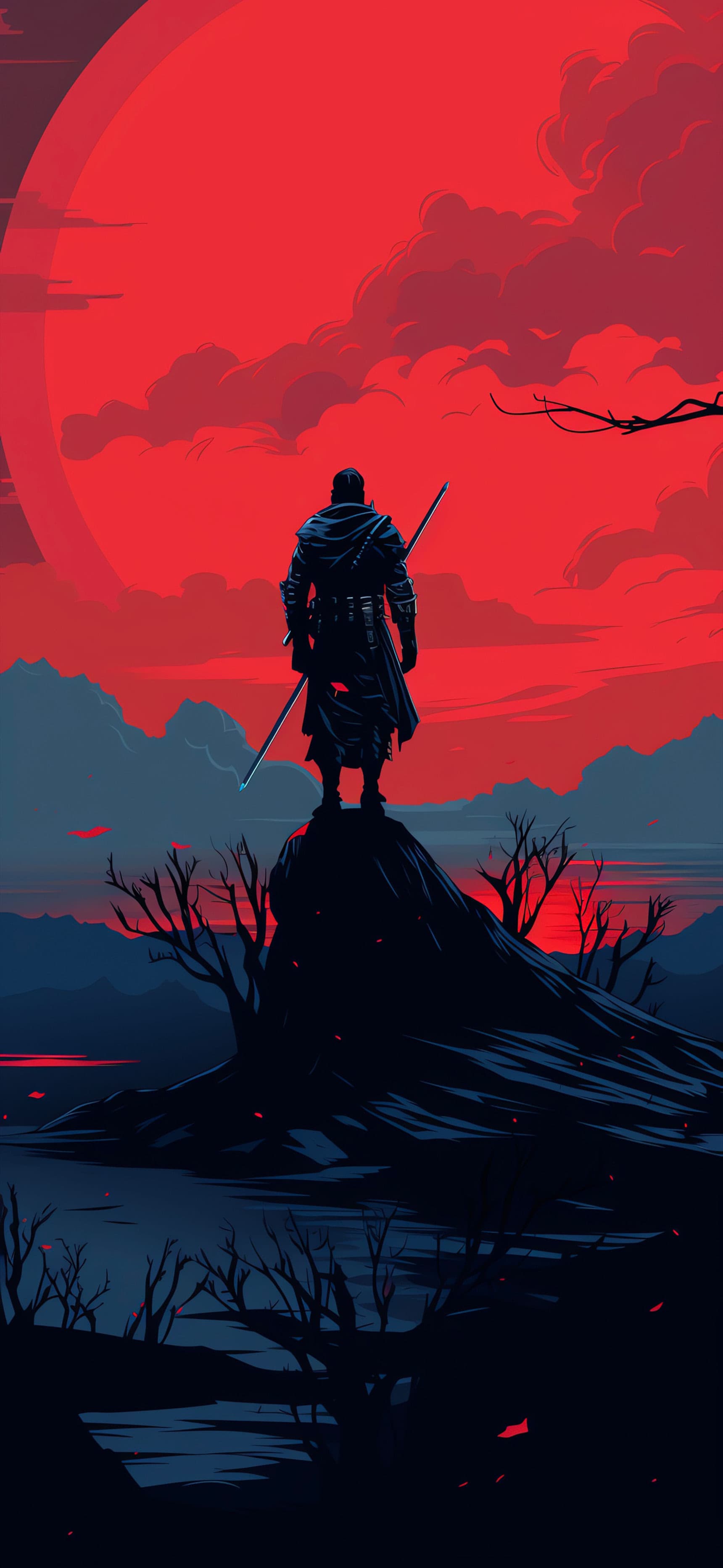 Crimson Warrior - Pro phone wallpaper