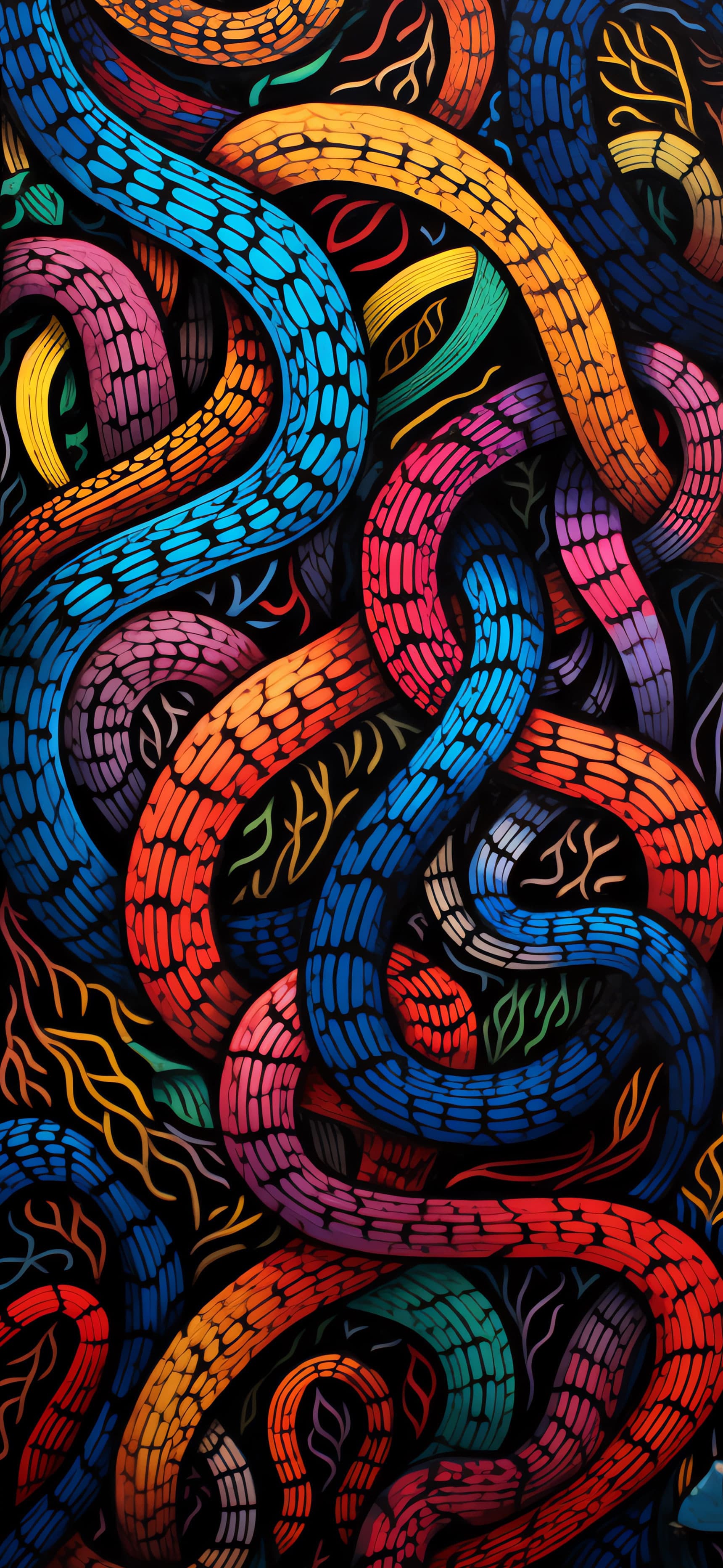 Serpentine Chaos - Pro phone wallpaper