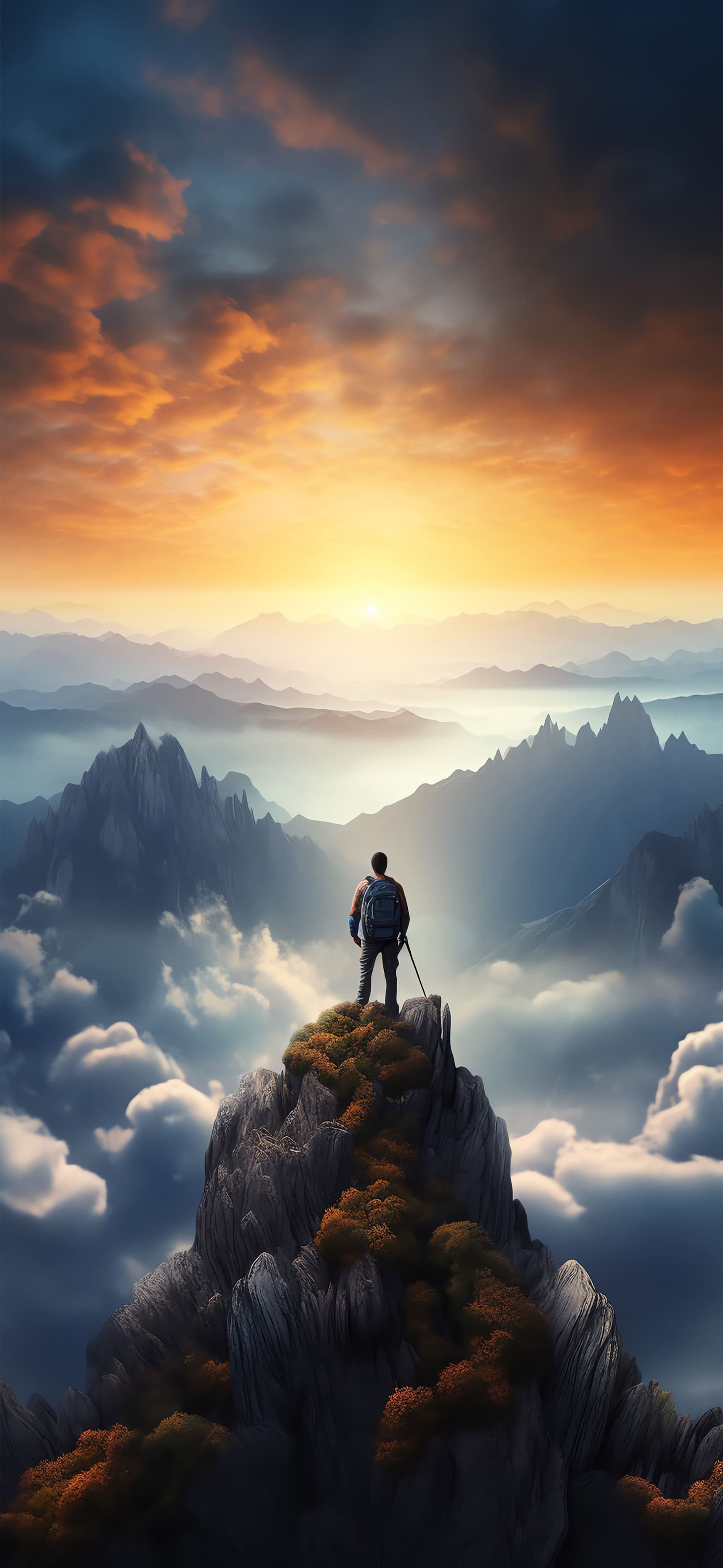 Mountain Top View - Pro phone wallpaper