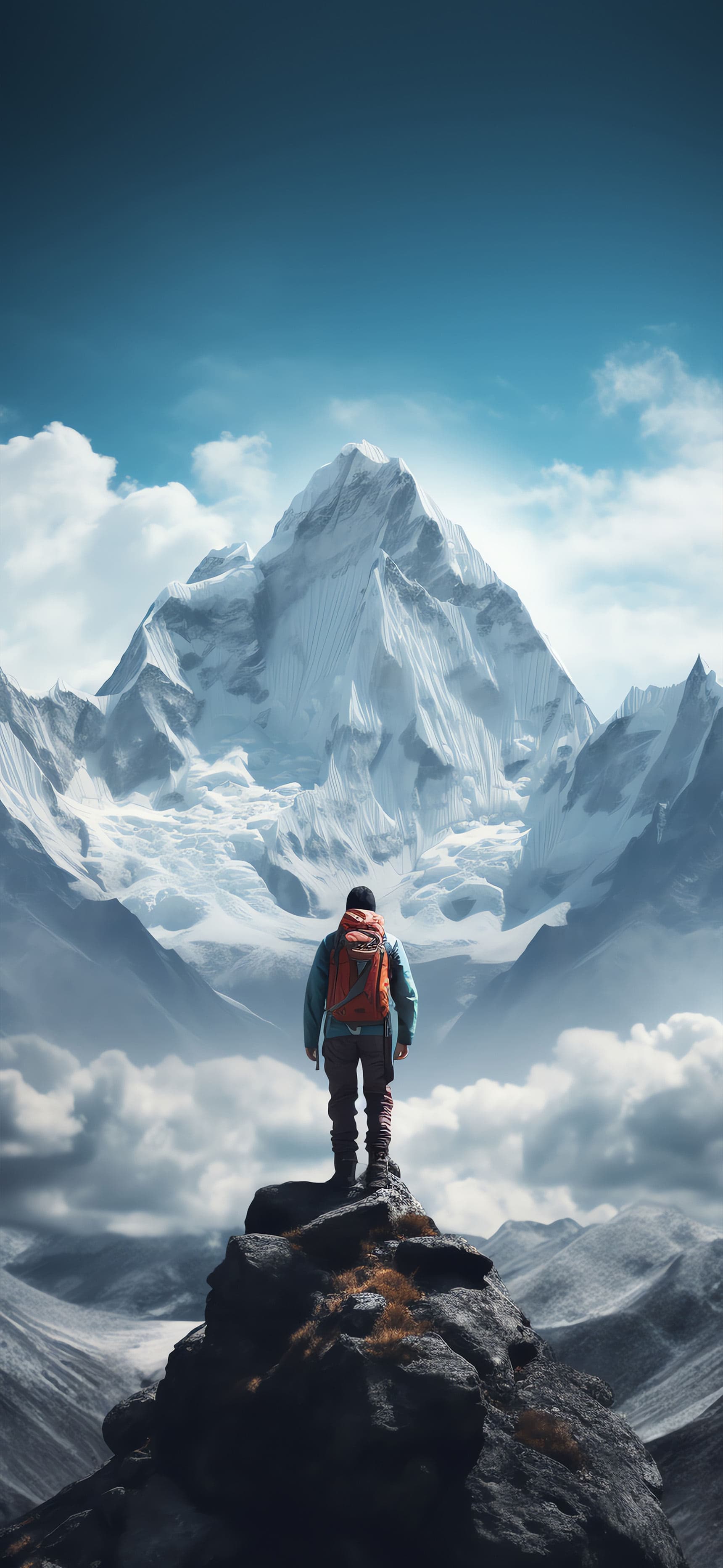 Mountain Peak Journey - Pro phone wallpaper