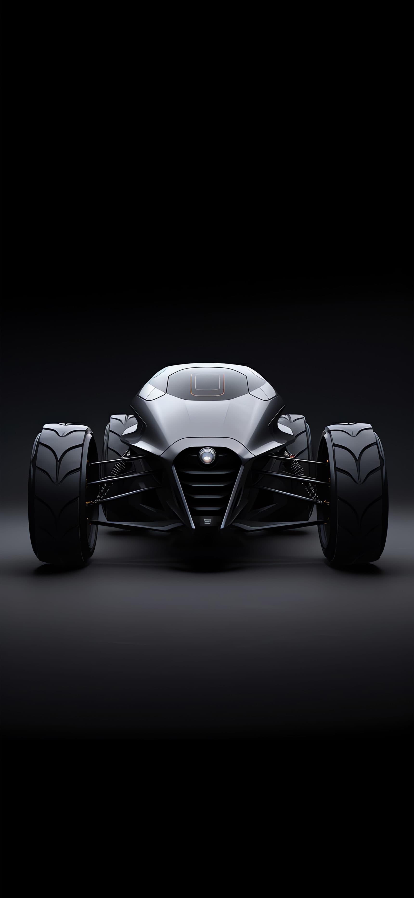 Dark Future Roadster - Pro phone wallpaper
