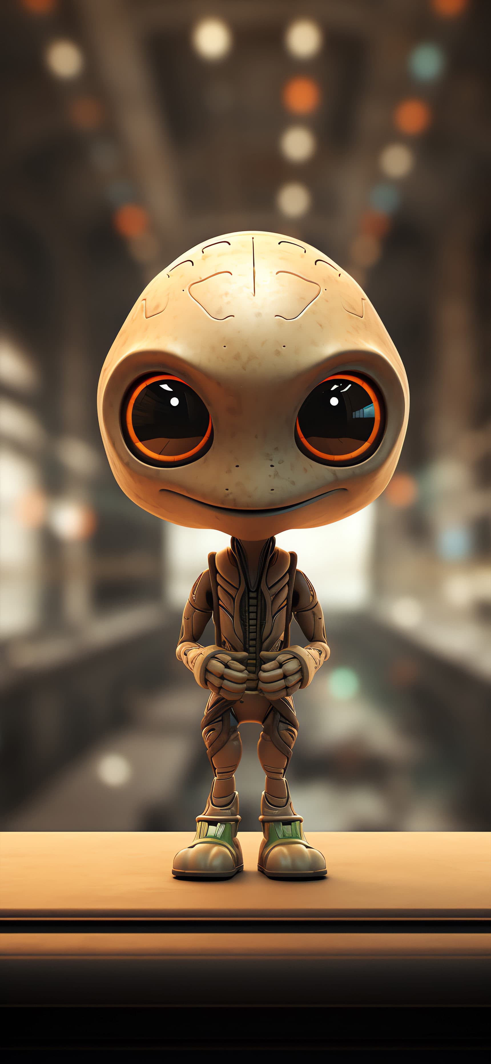 Beige Bot Stare - Pro phone wallpaper
