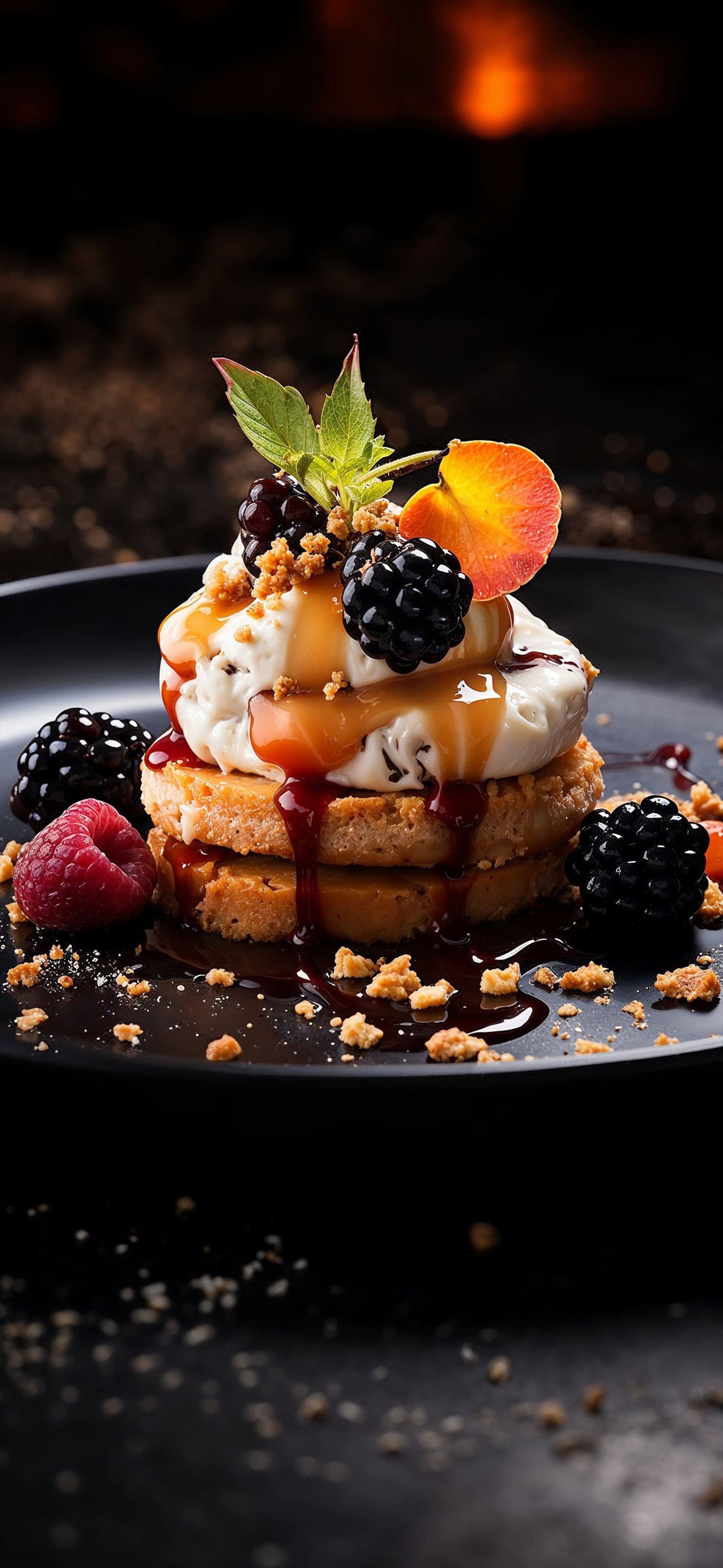 Blackberry Cream Stack - Pro phone wallpaper