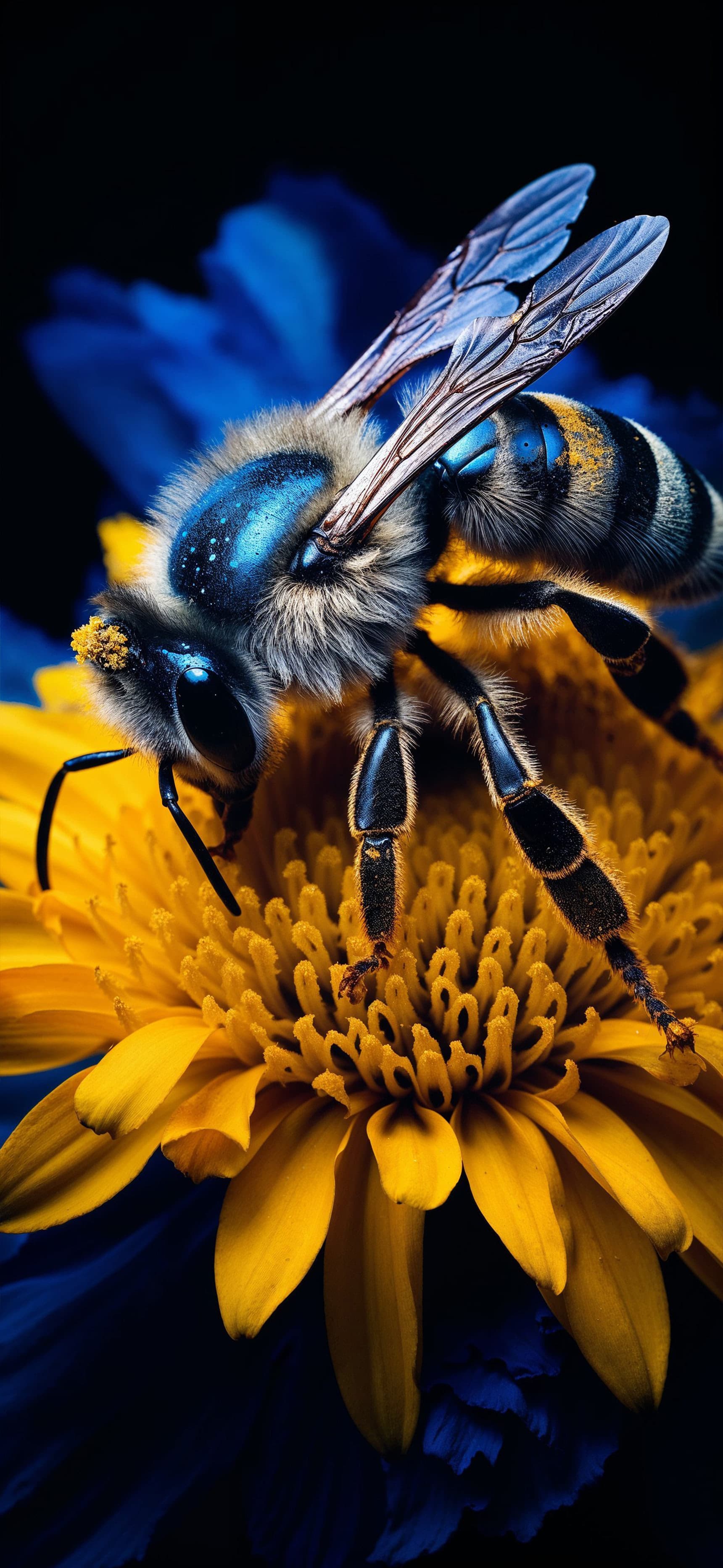 Bee Pollen Closeup - Pro phone wallpaper