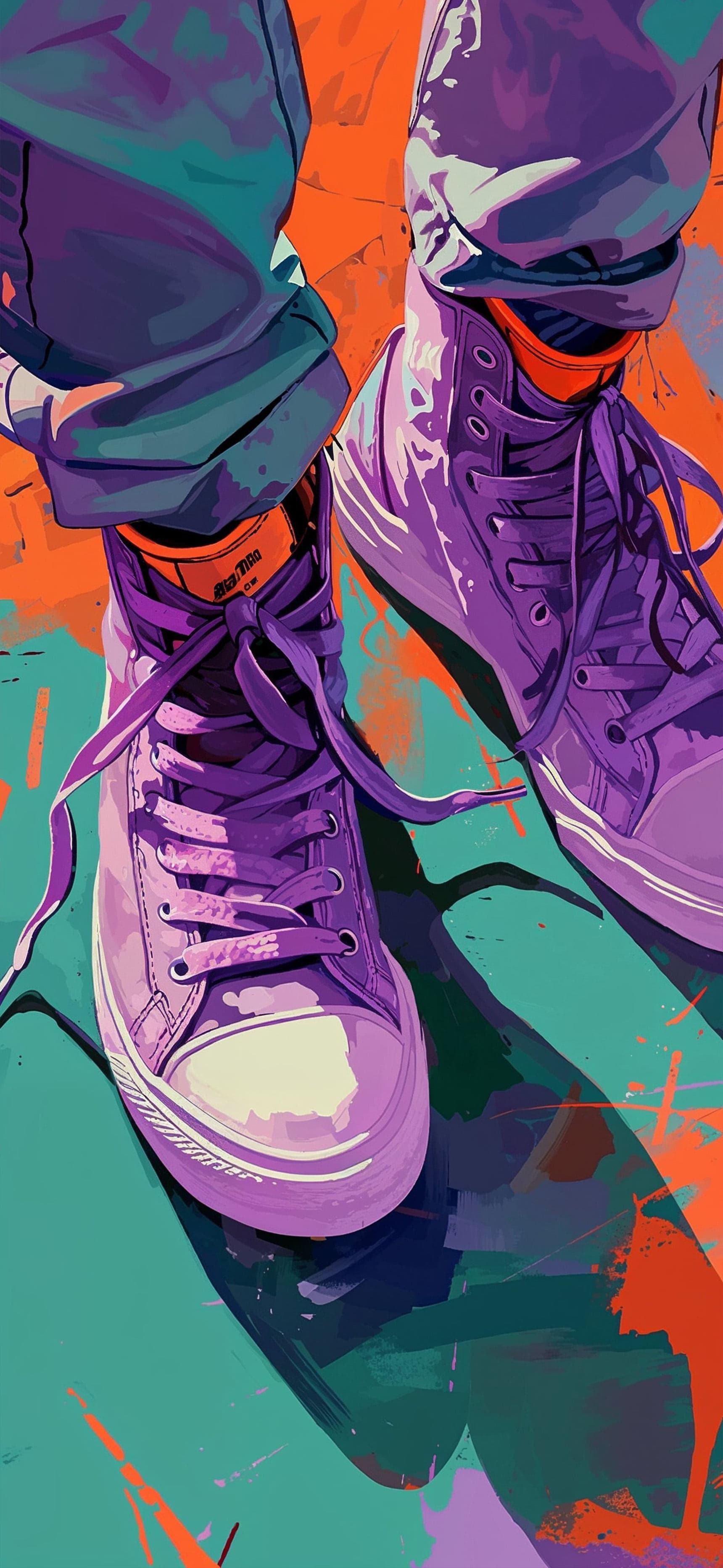 Sneaker Pop Art - Pro phone wallpaper