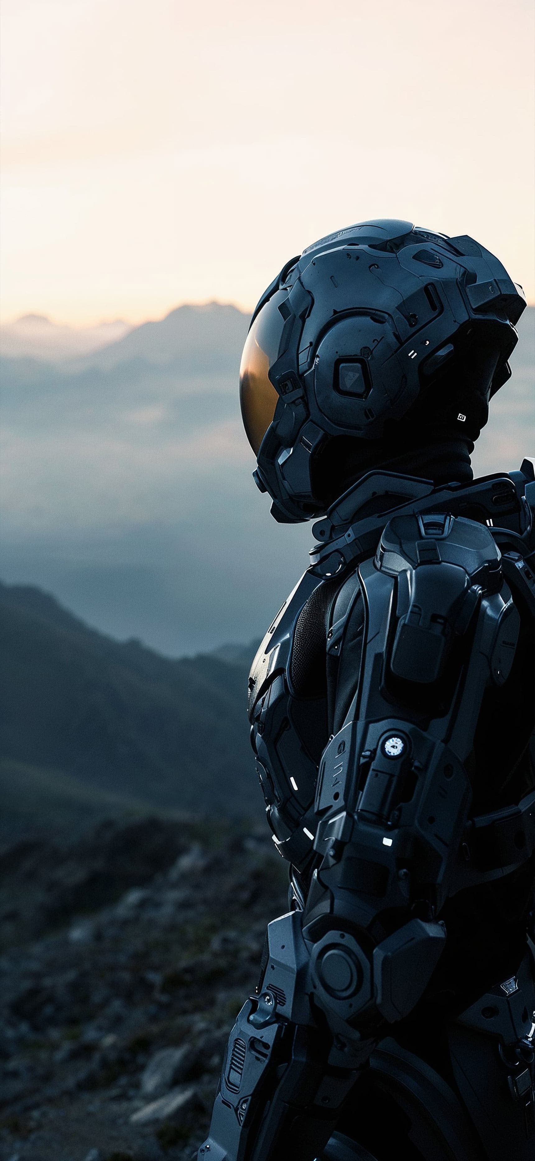 Astronaut Mountain View - Pro phone wallpaper