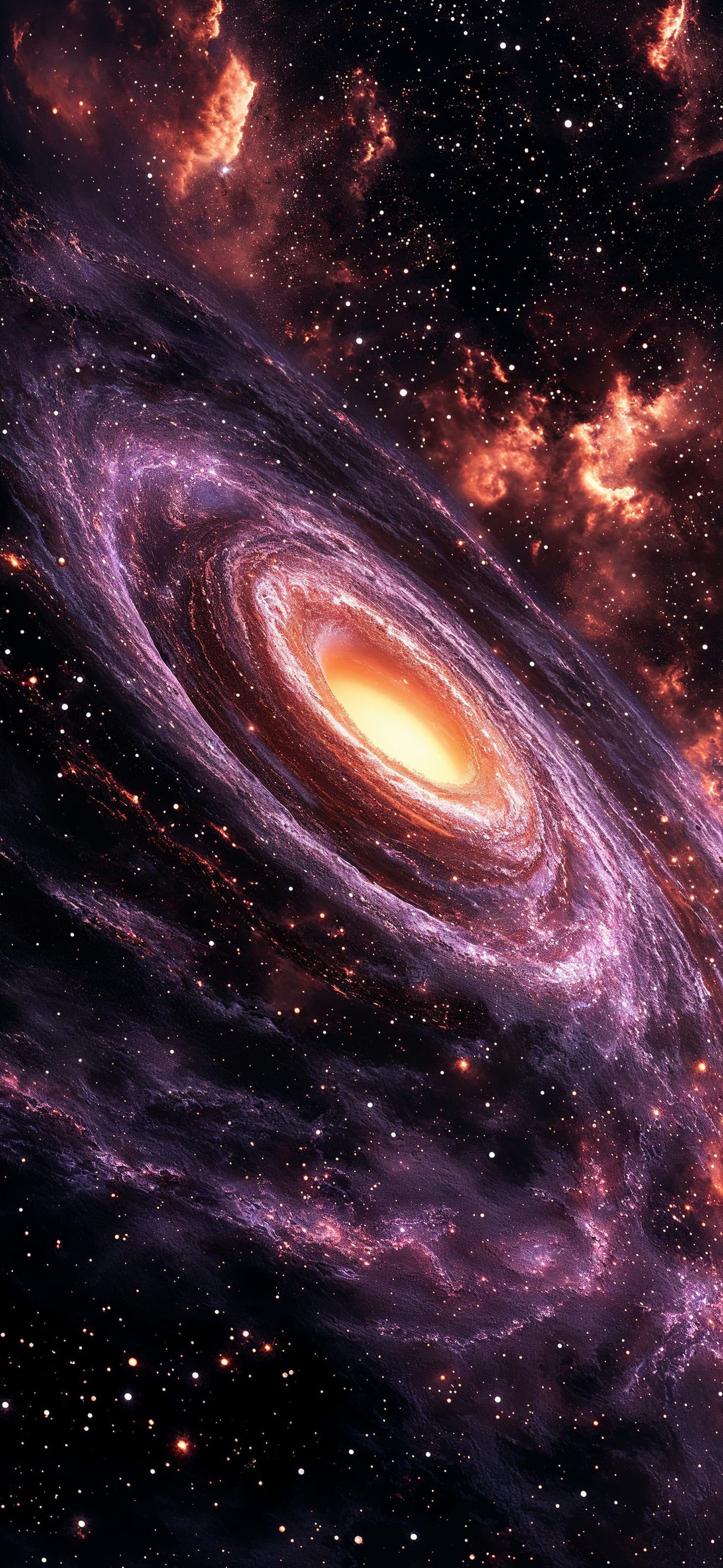 Galactic Purple Swirl - Pro phone wallpaper