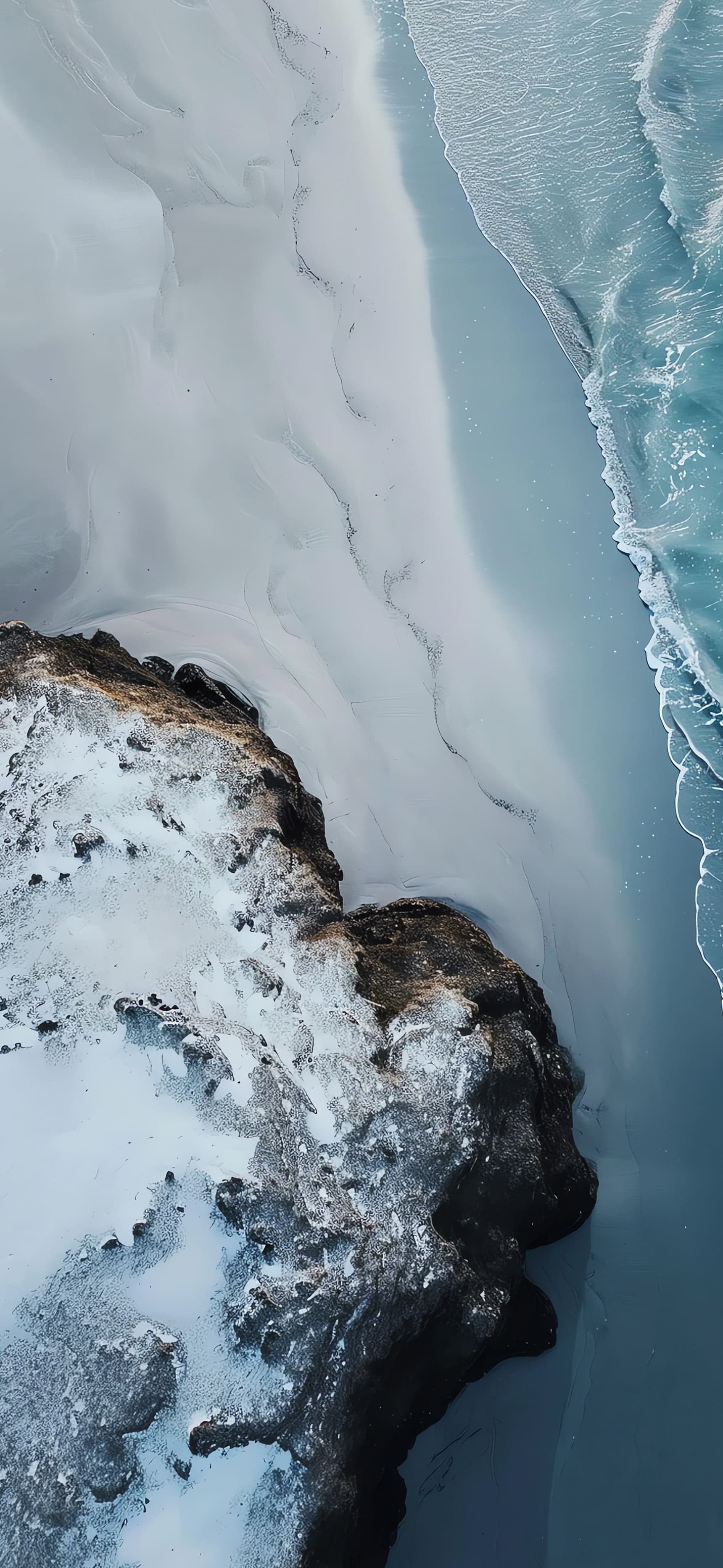 Icy Shoreline - Pro phone wallpaper