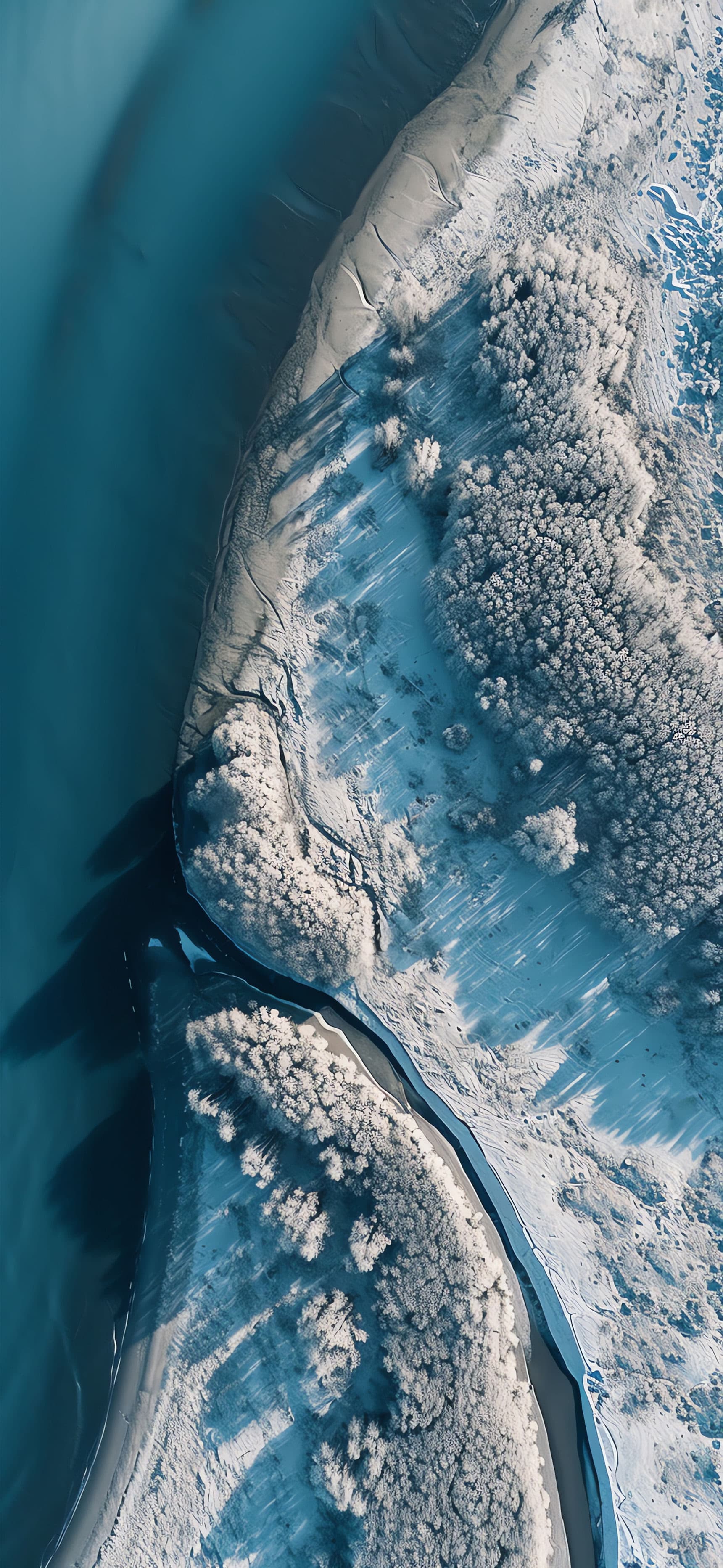 Frozen Coastline - Pro phone wallpaper