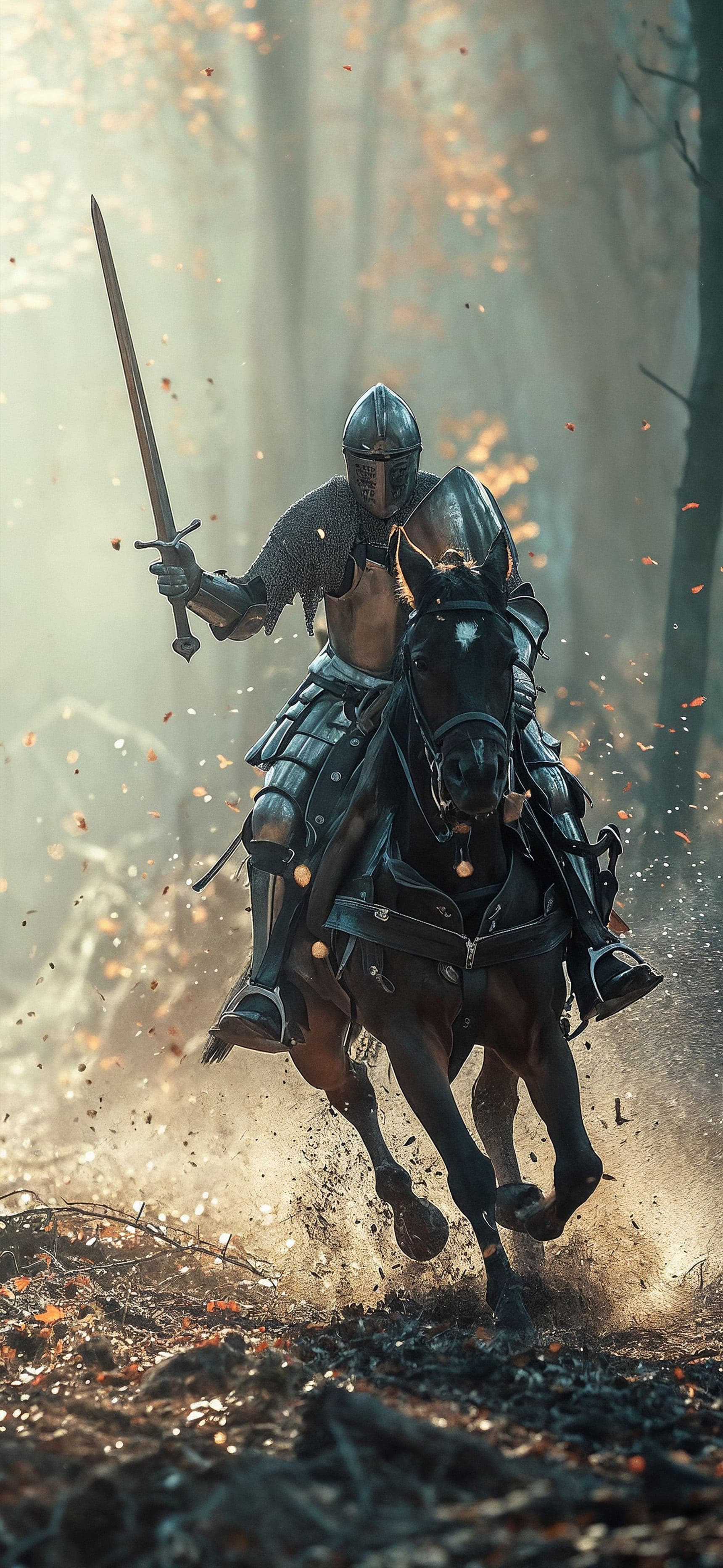 Galloping Knight - Pro phone wallpaper