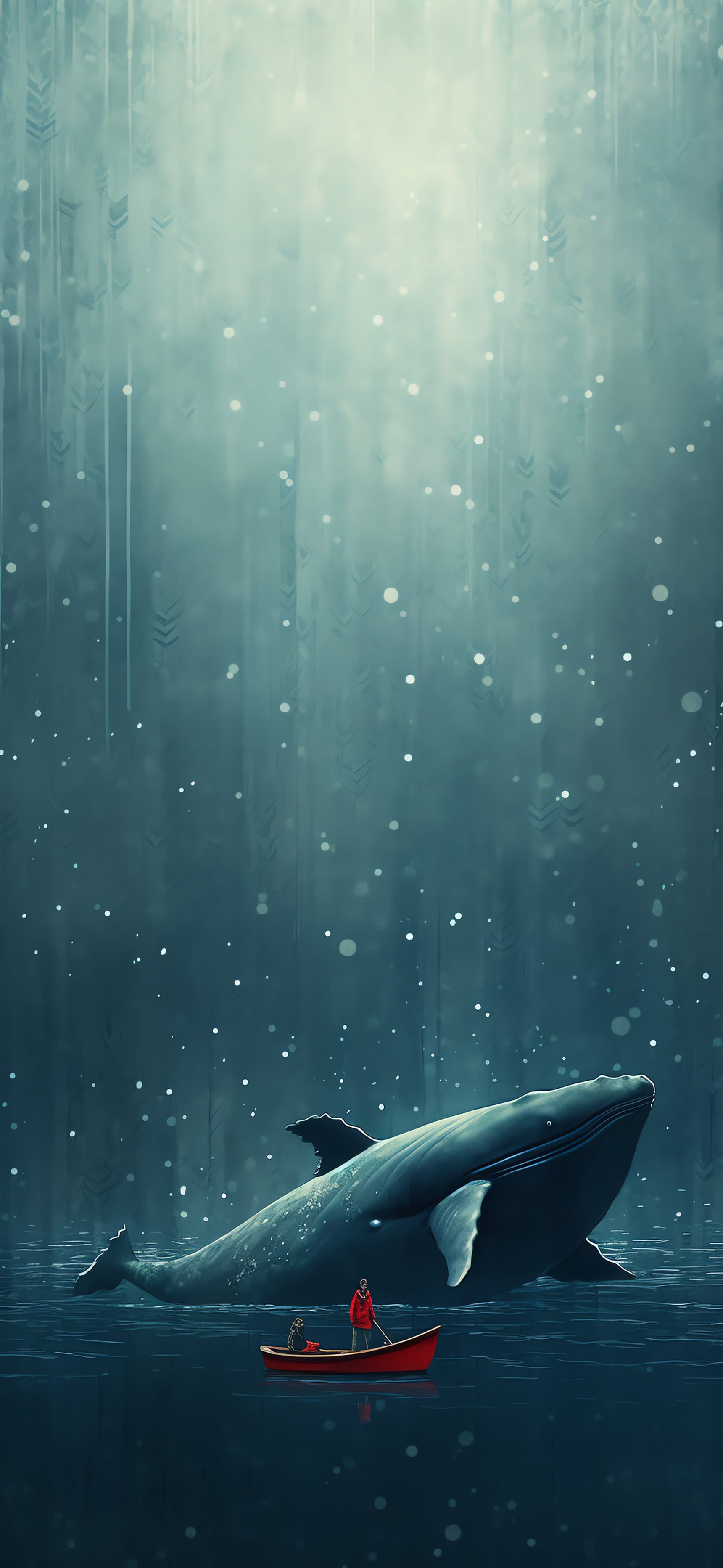 Underwater Whale Ride - Pro phone wallpaper