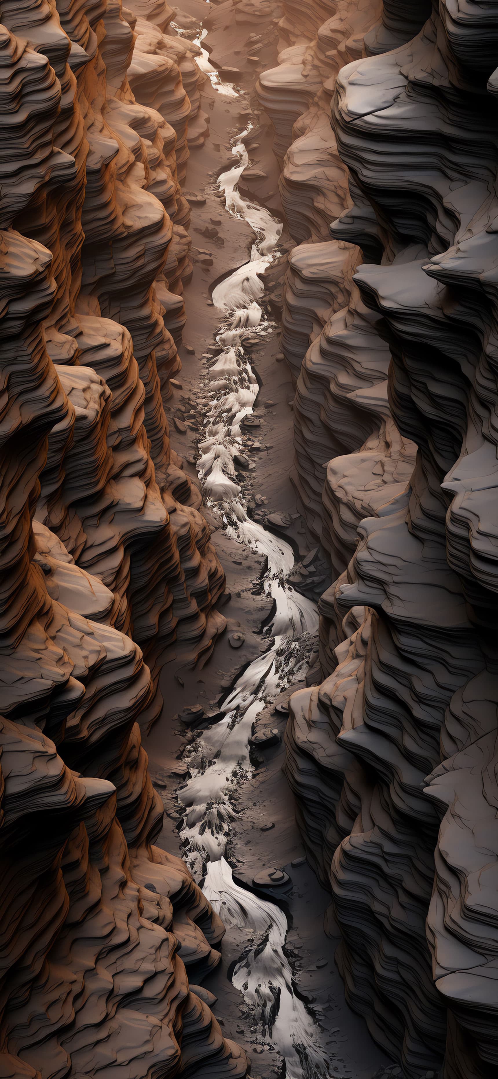 Canyon River Flow - Pro phone wallpaper