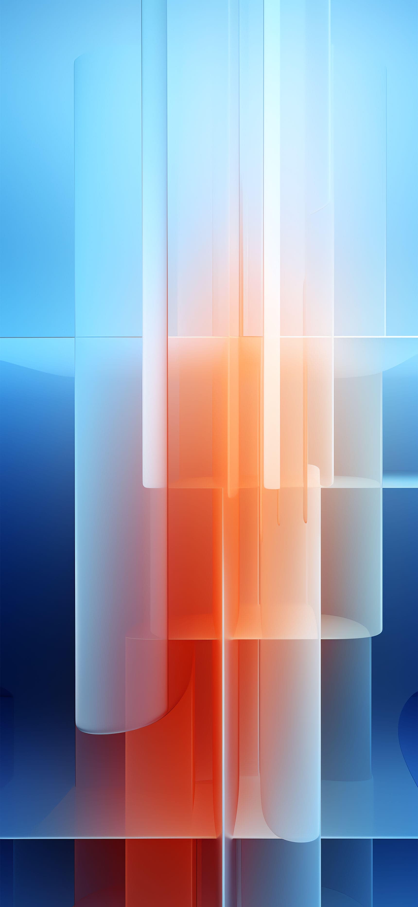Abstract Glass Layers - Pro phone wallpaper