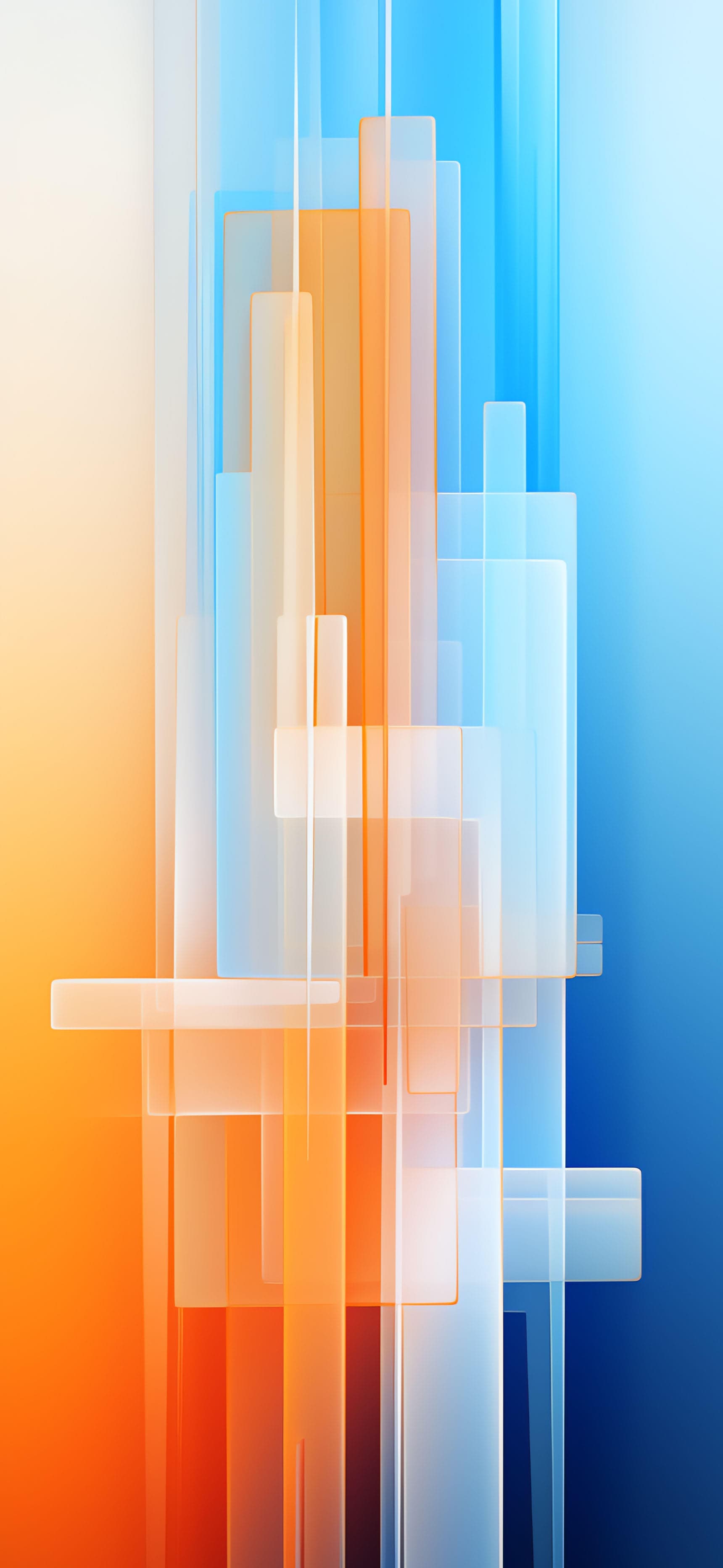Geometric Glass Abstraction - Pro phone wallpaper
