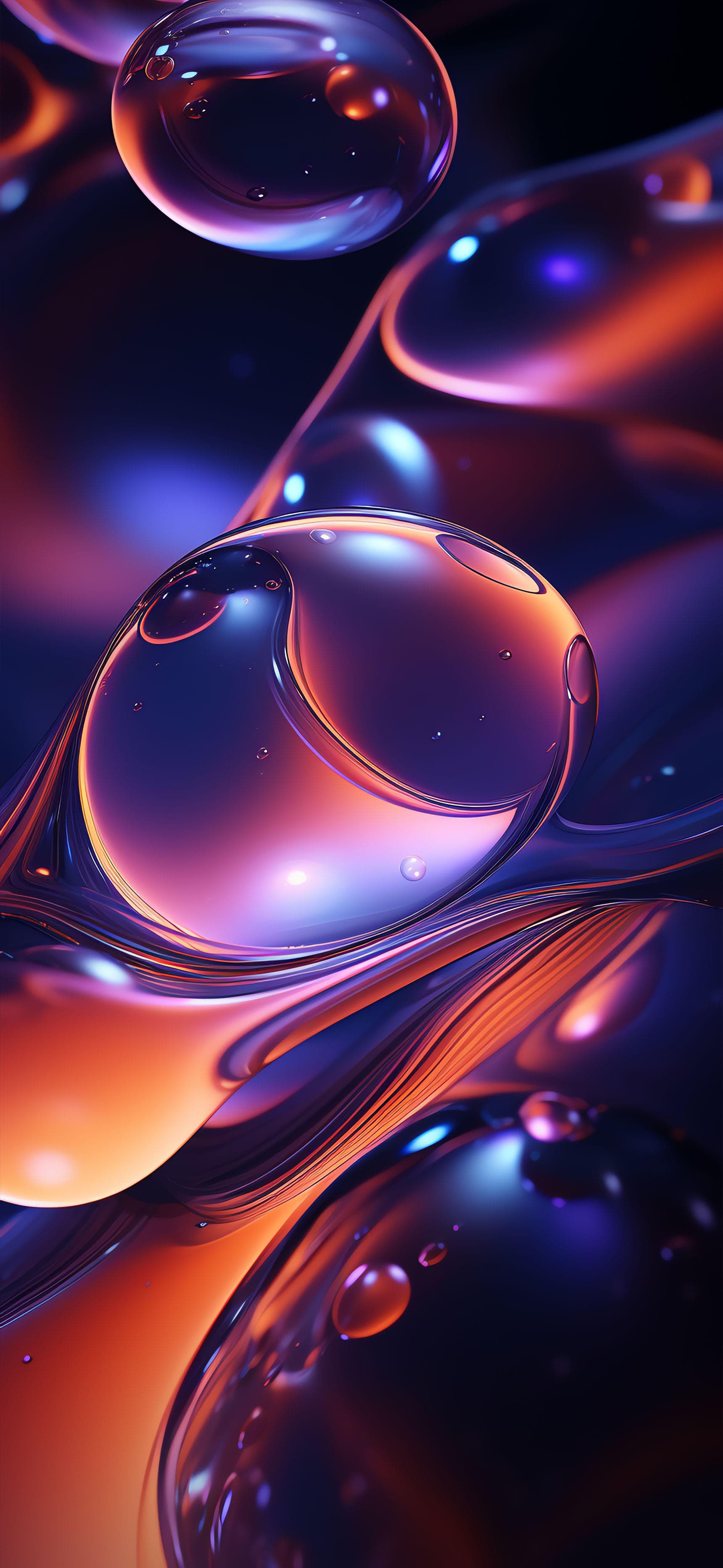 Abstract Glass Orbs - Pro phone wallpaper