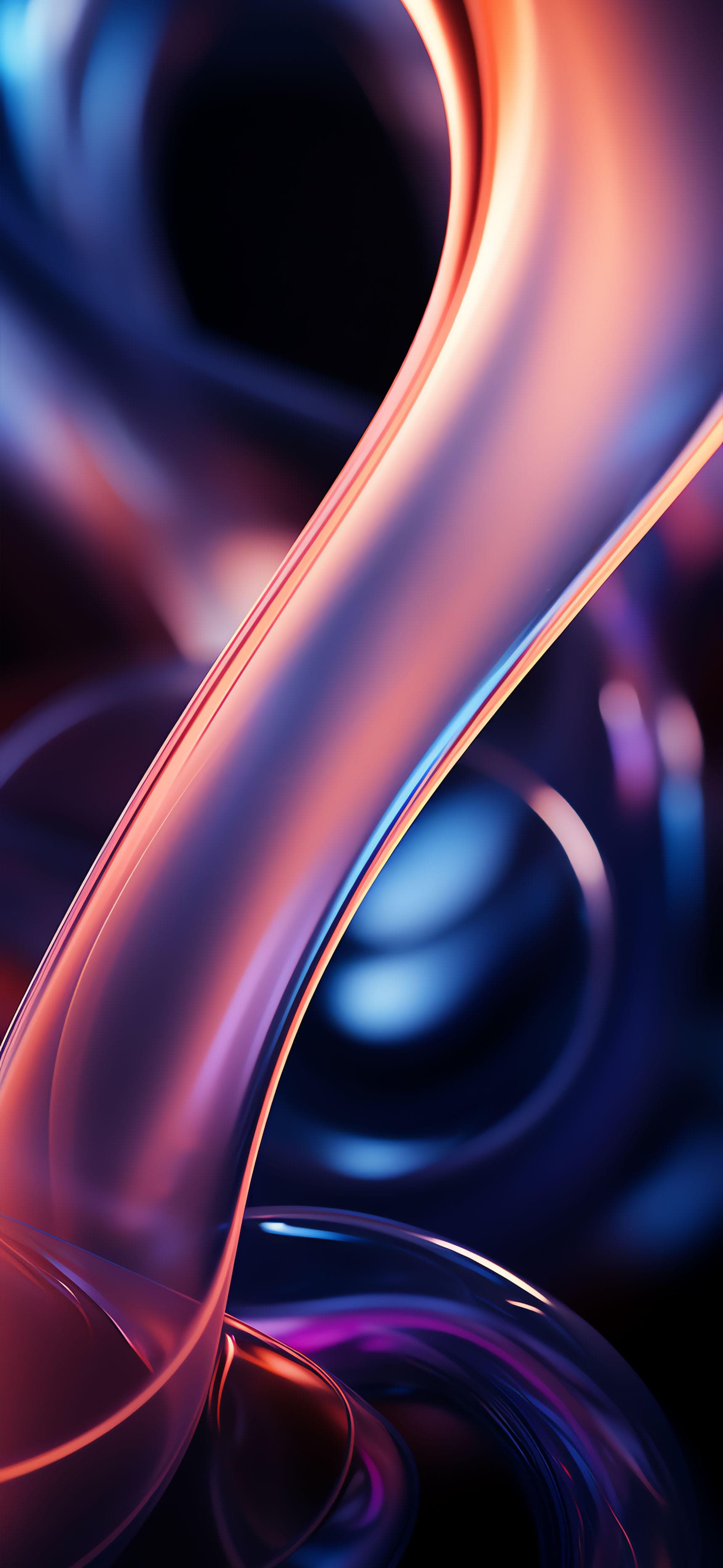 Abstract Flowing Rings - Pro phone wallpaper
