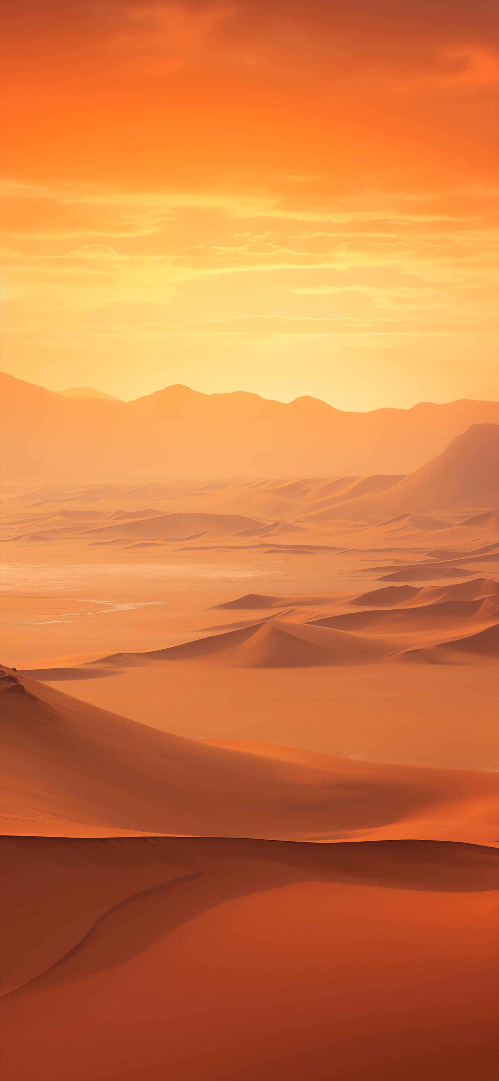 Desert Sunset Vista - Pro phone wallpaper