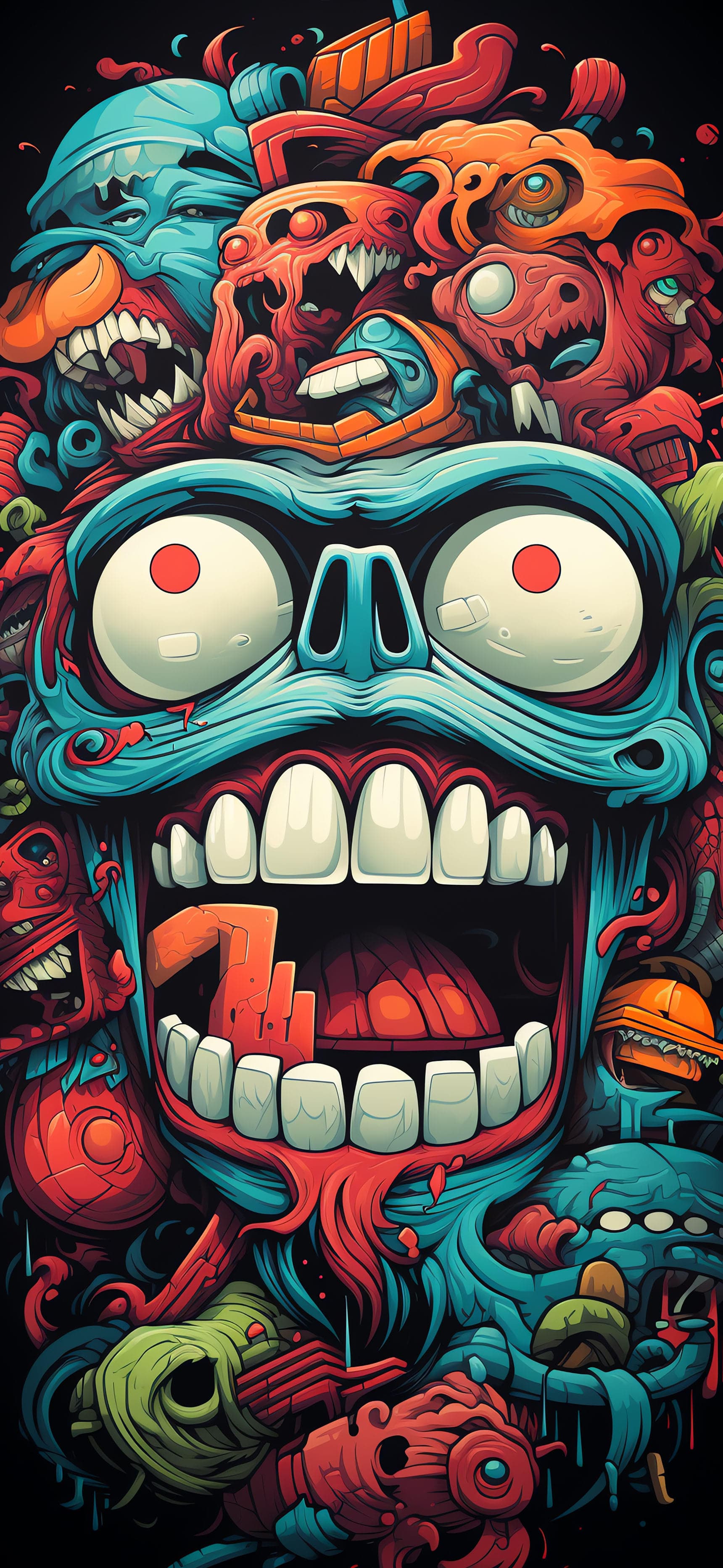 Monster Mashup Madness - Pro phone wallpaper
