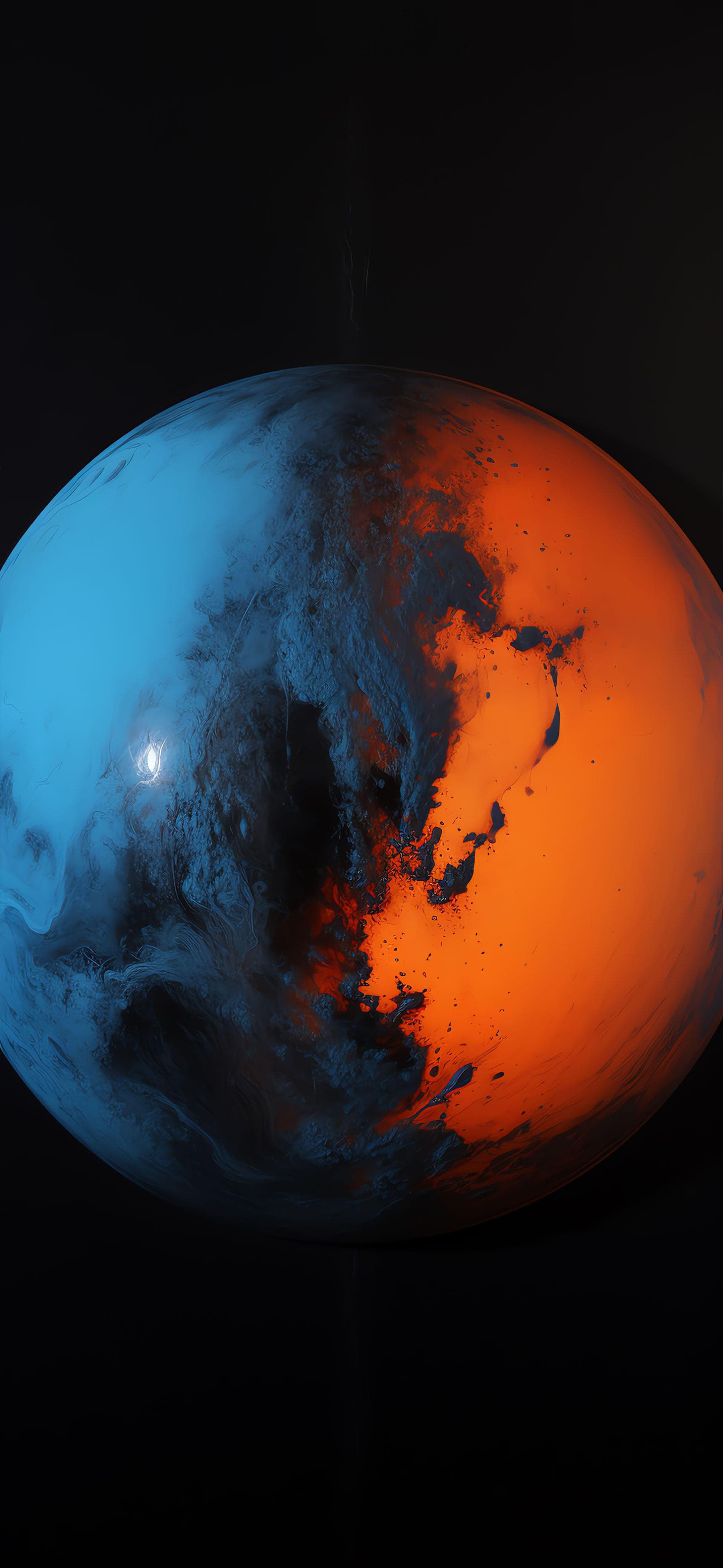 Fiery Planet - Pro phone wallpaper