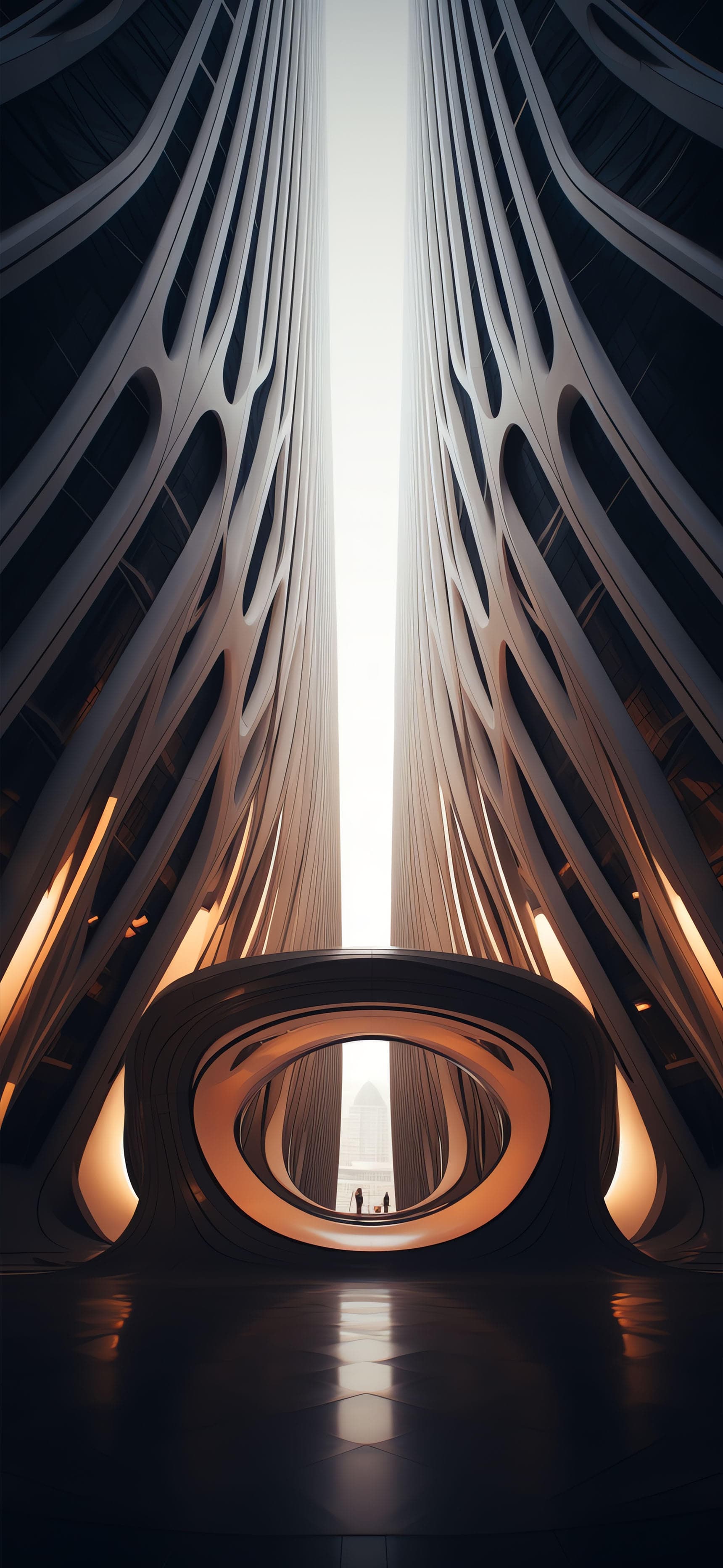 Architectural Symmetry - Pro phone wallpaper