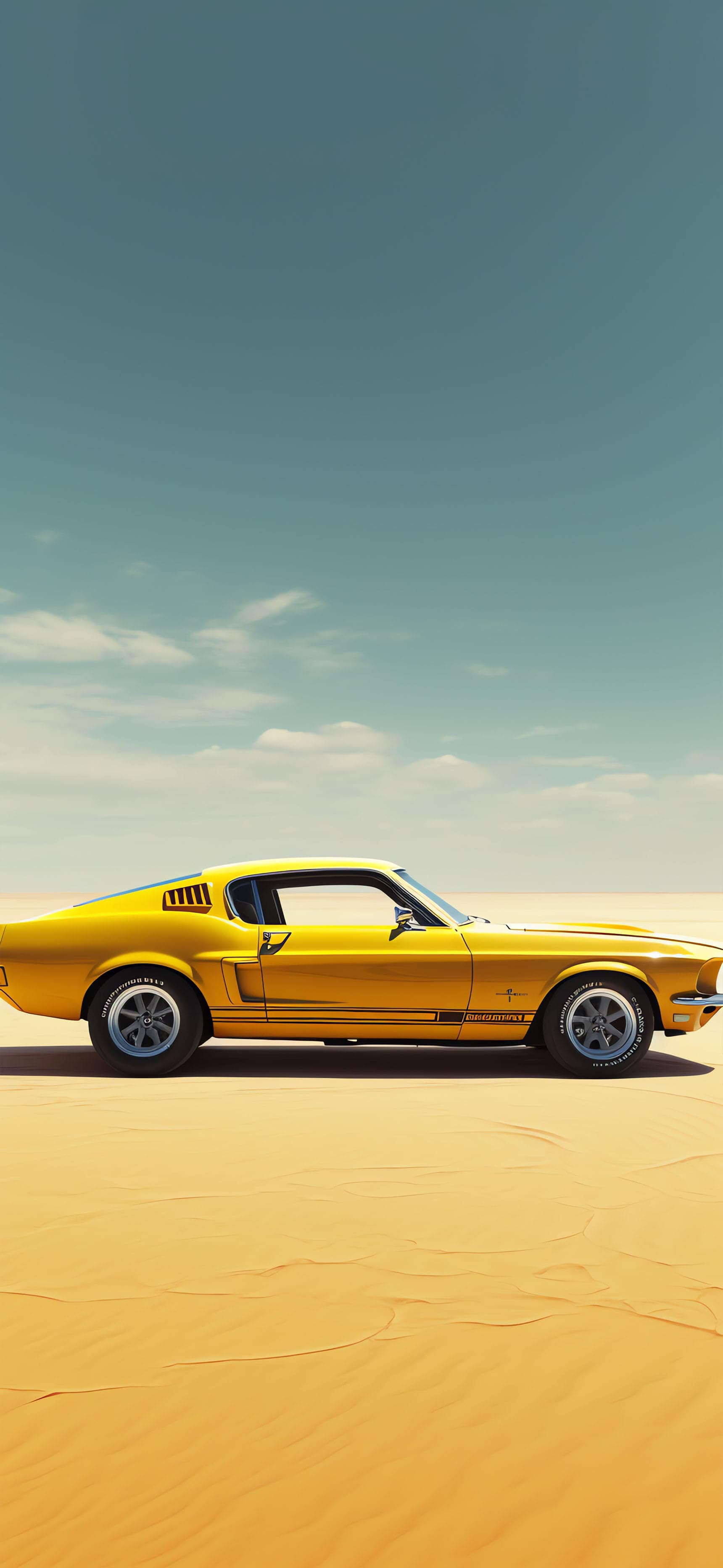 Yellow Desert Ride - Pro phone wallpaper