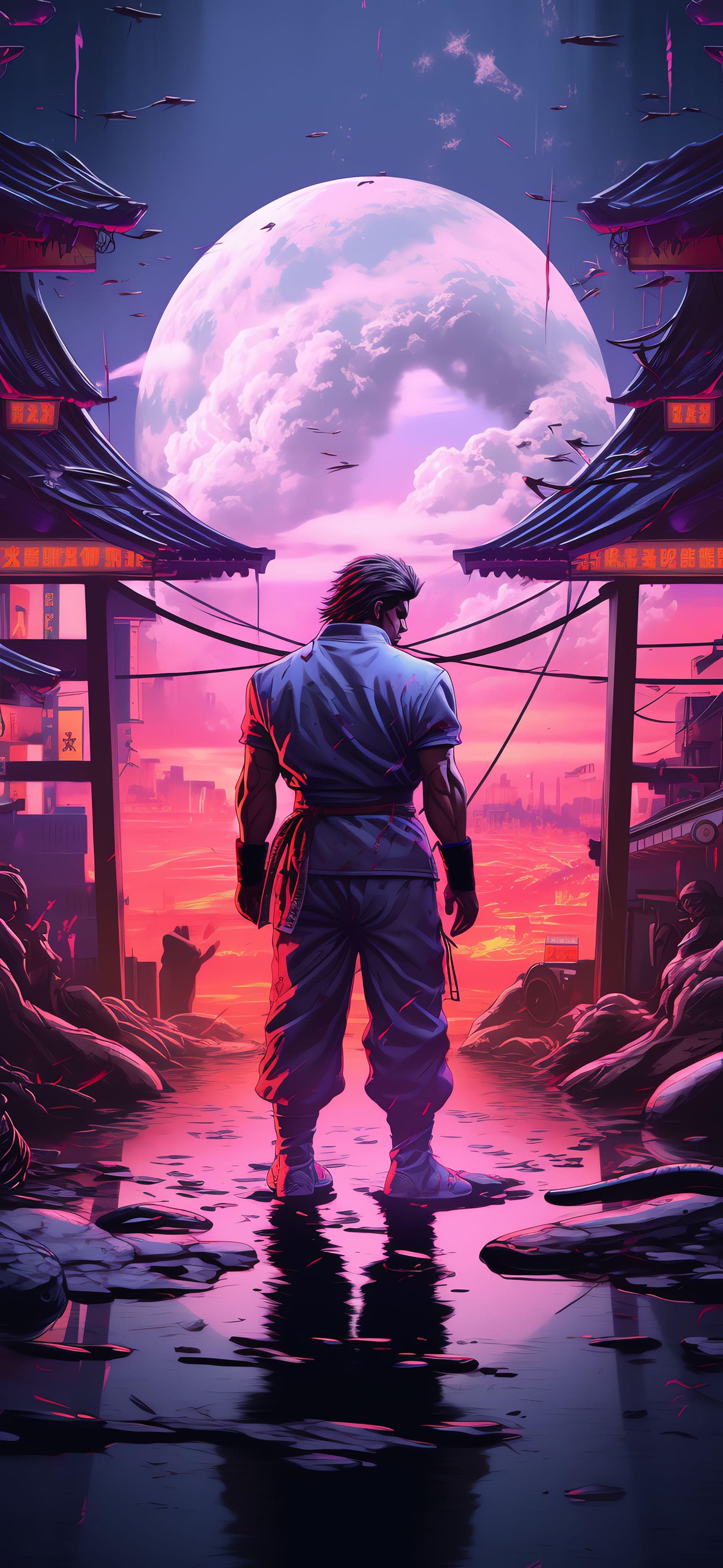 Cyberpunk Ronin - Pro phone wallpaper