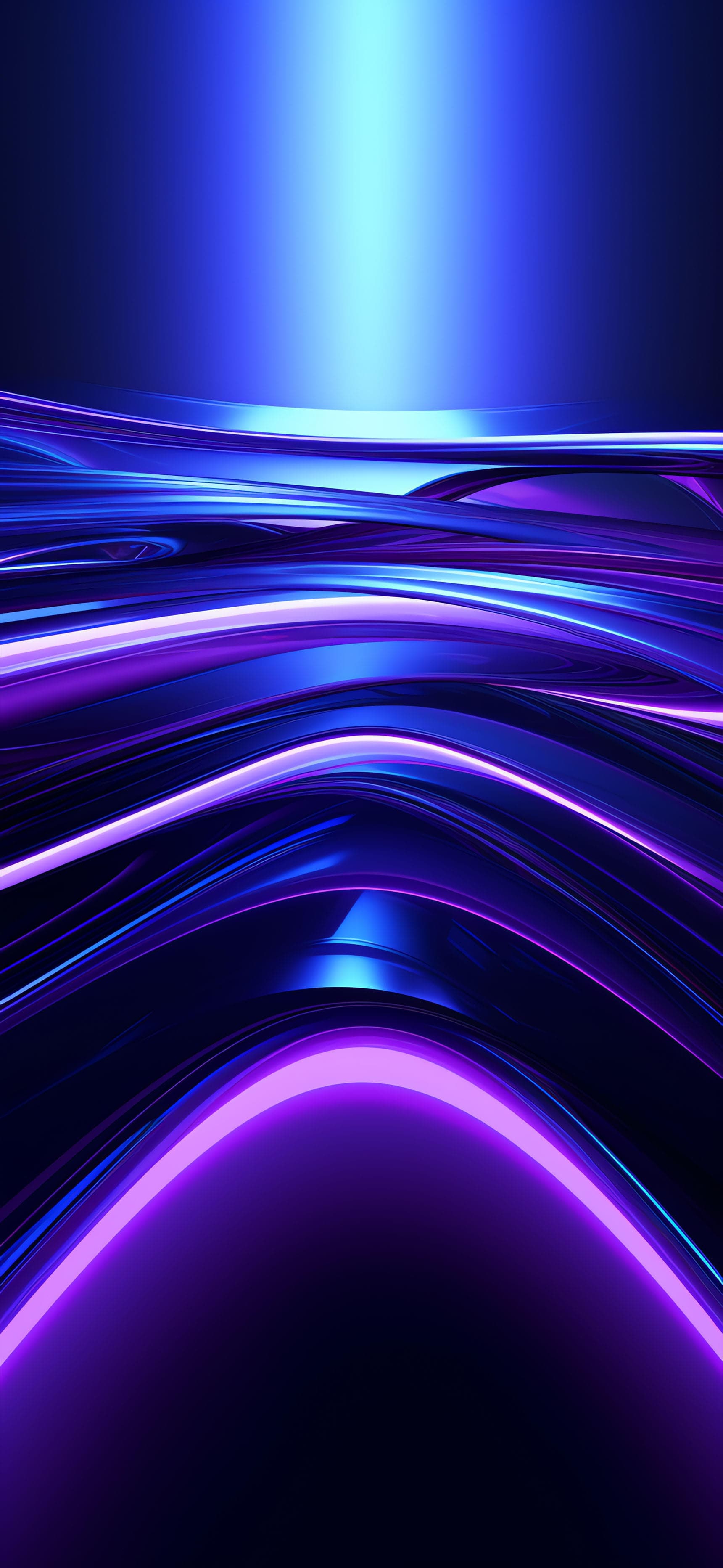 Luminous Waveforms - Pro phone wallpaper