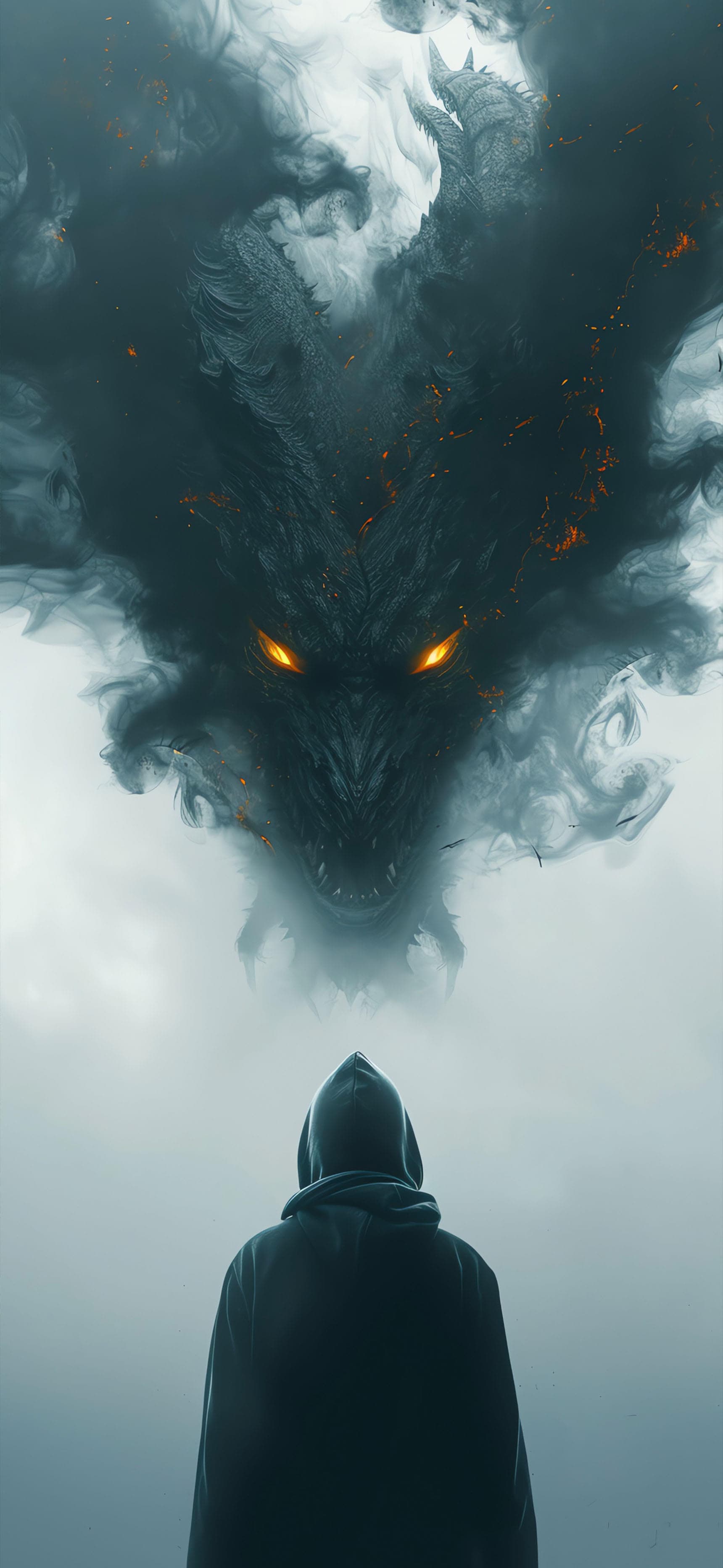 Ethereal Dragon Gaze - Pro phone wallpaper
