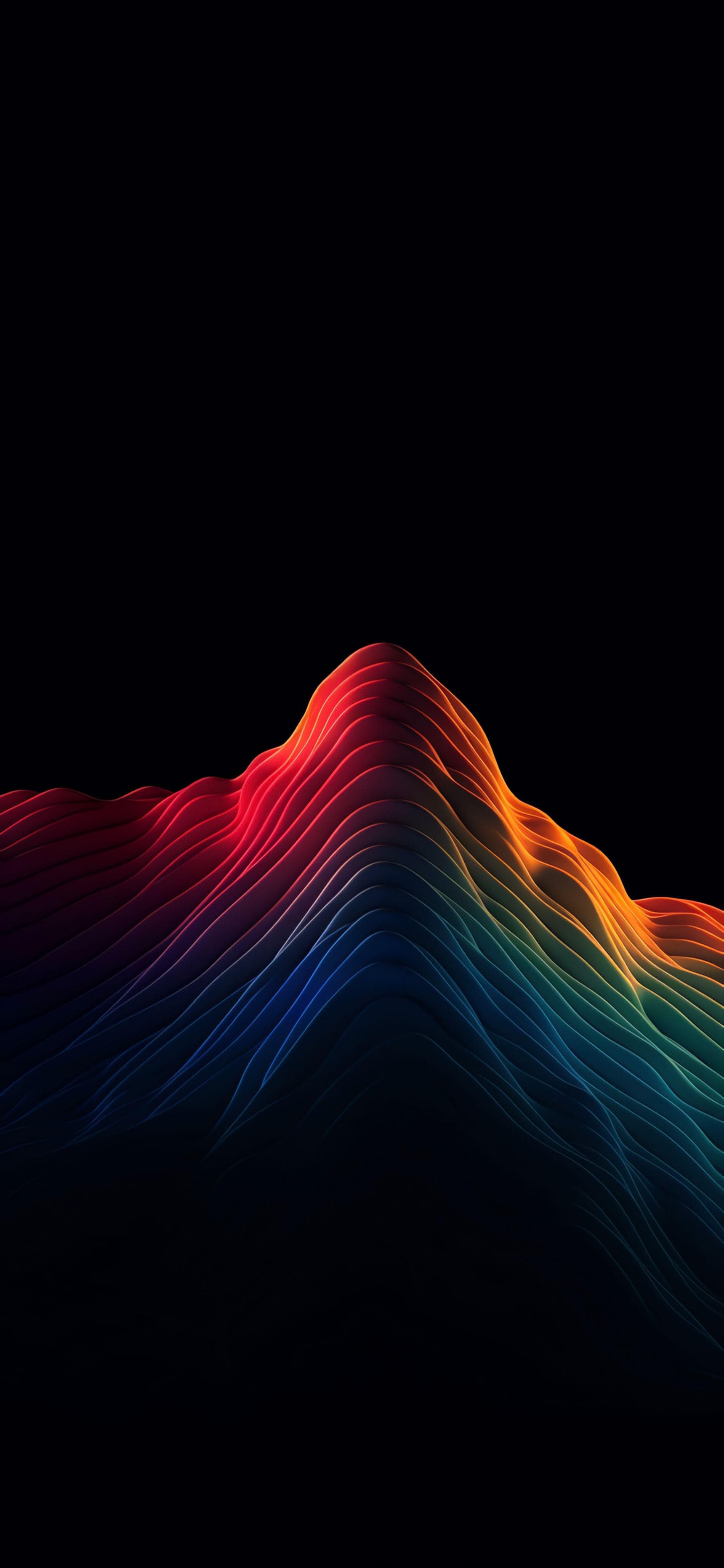 Abstract Wavy Lines - Pro phone wallpaper