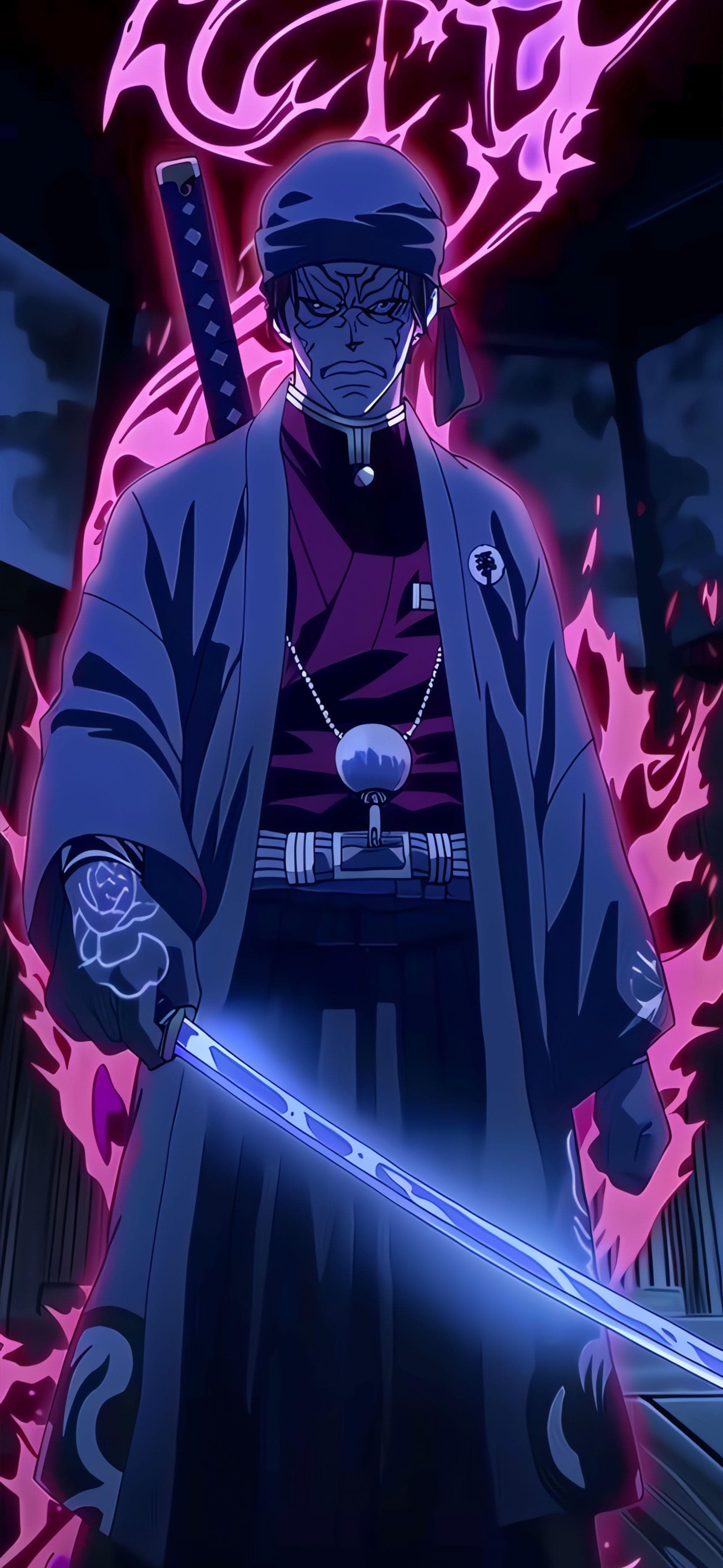 Anime Warrior Stance - Pro phone wallpaper