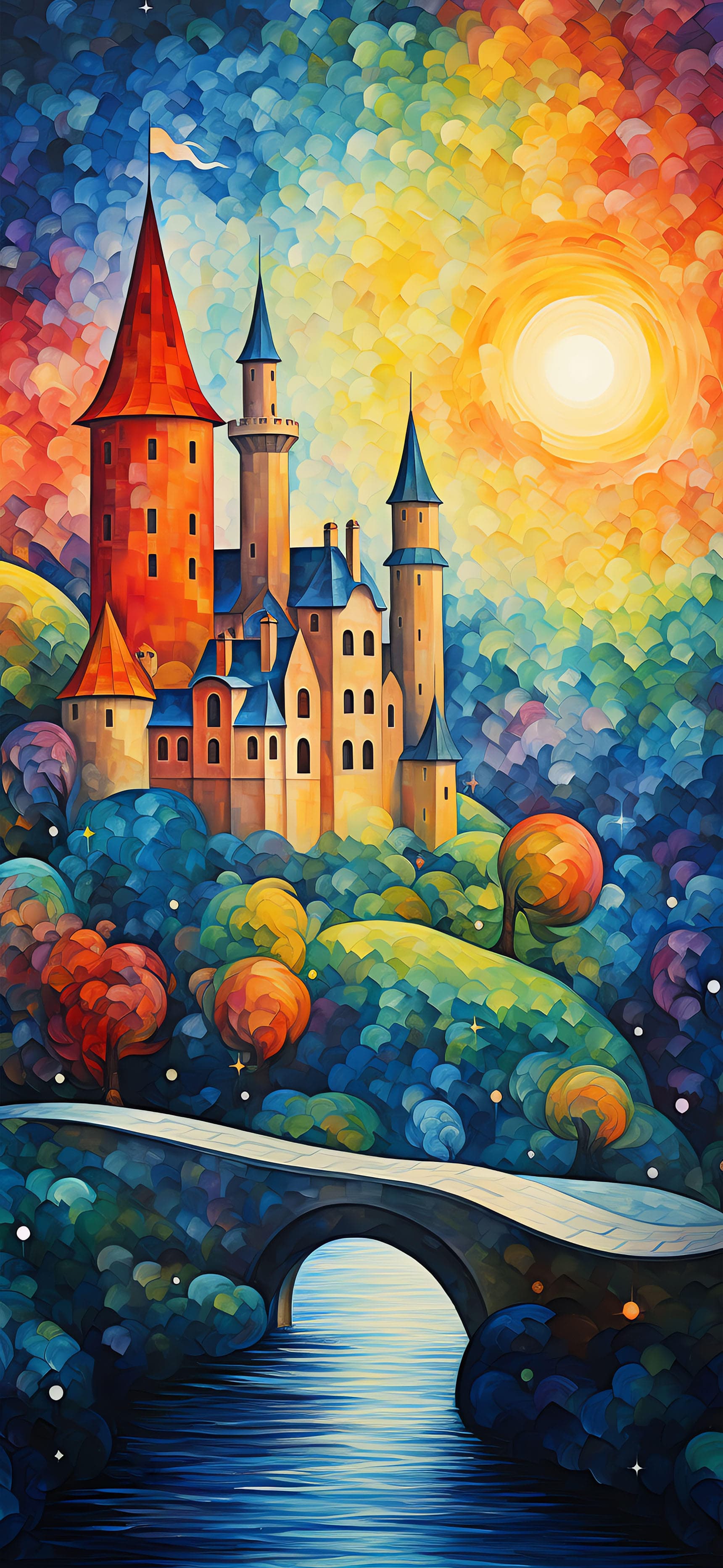 Fantasy Castle View - Pro phone wallpaper