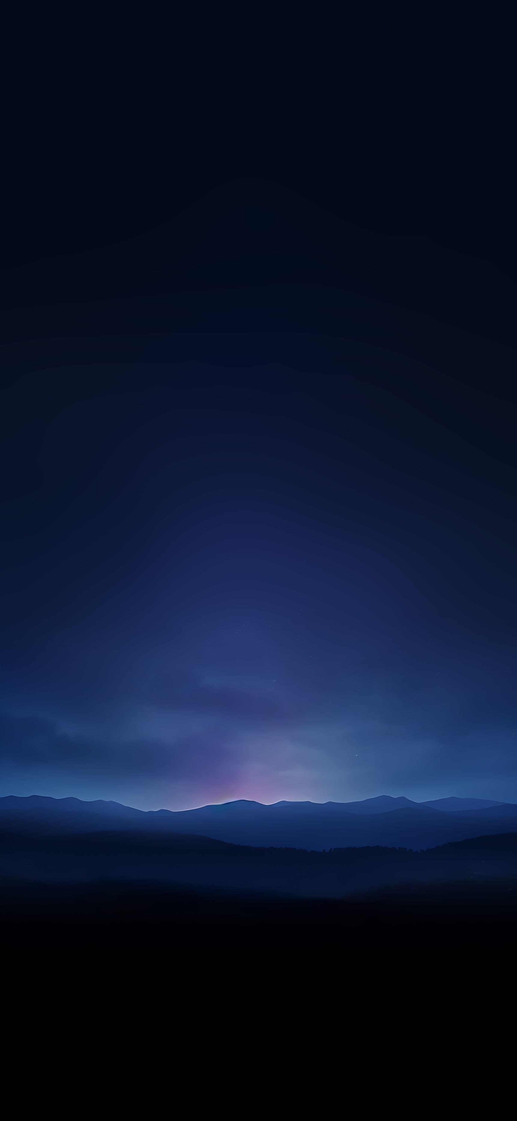 Night Mountain Range - Pro phone wallpaper