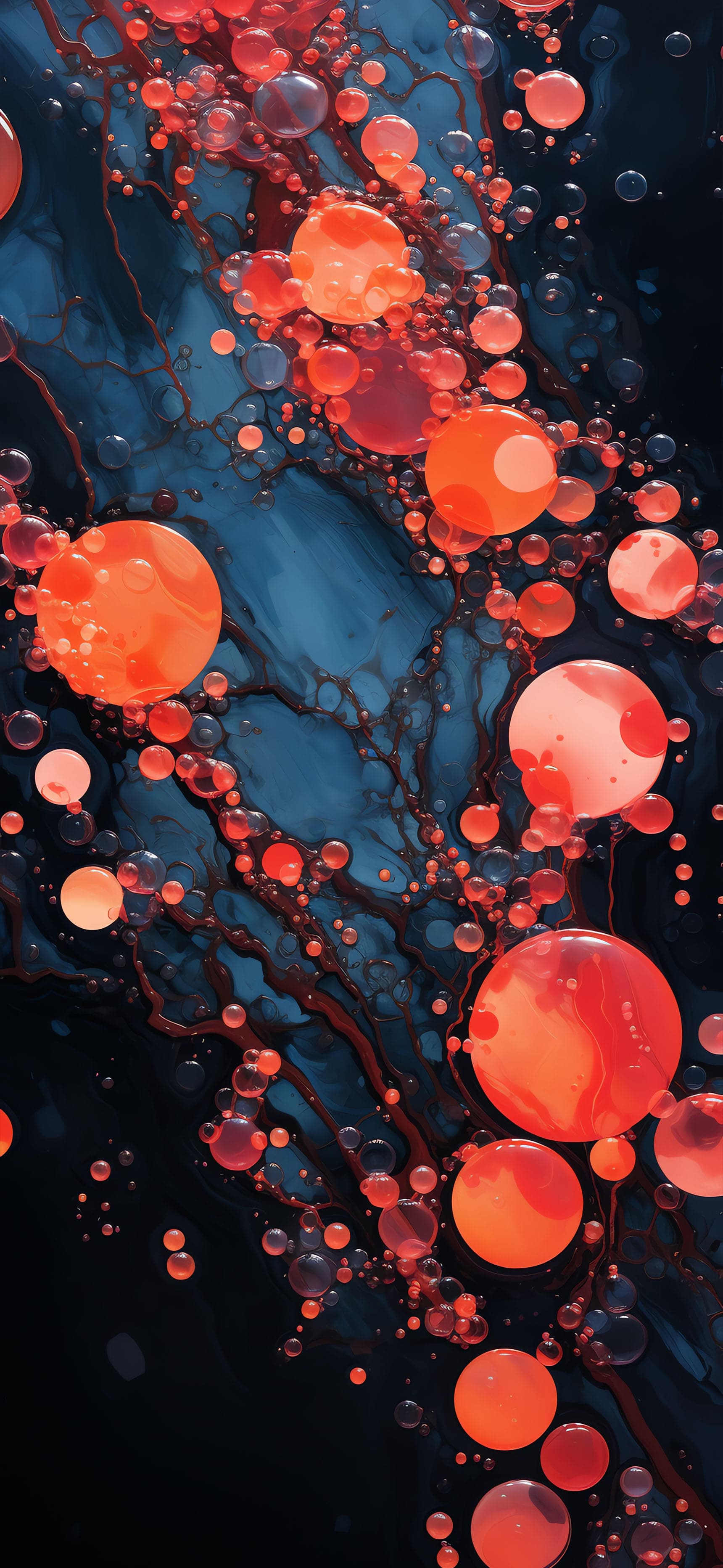 Abstract Bubble Stream - Pro phone wallpaper