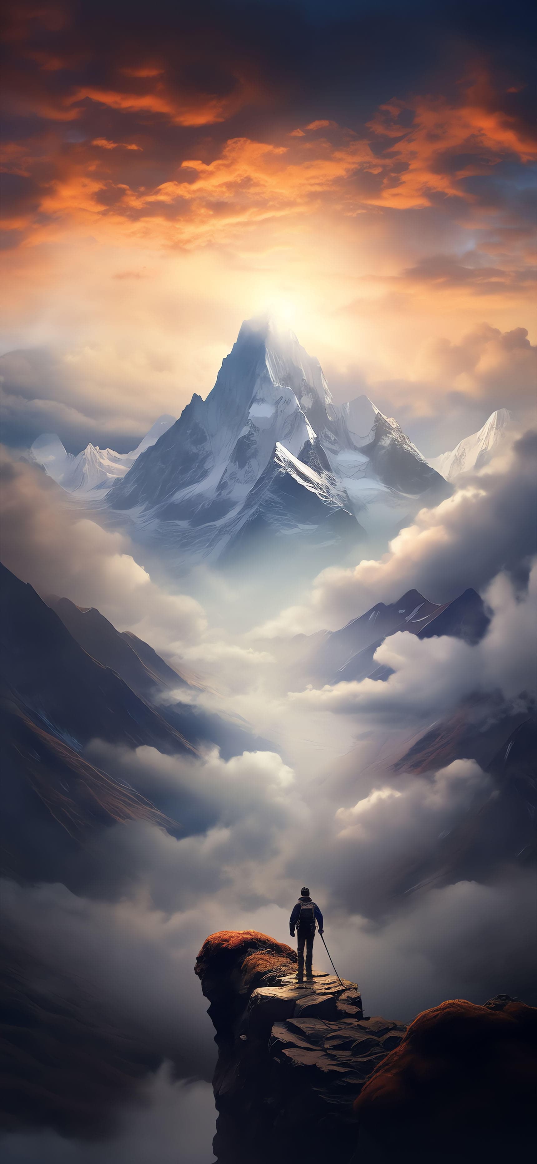Mountain Peak Vista - Pro phone wallpaper