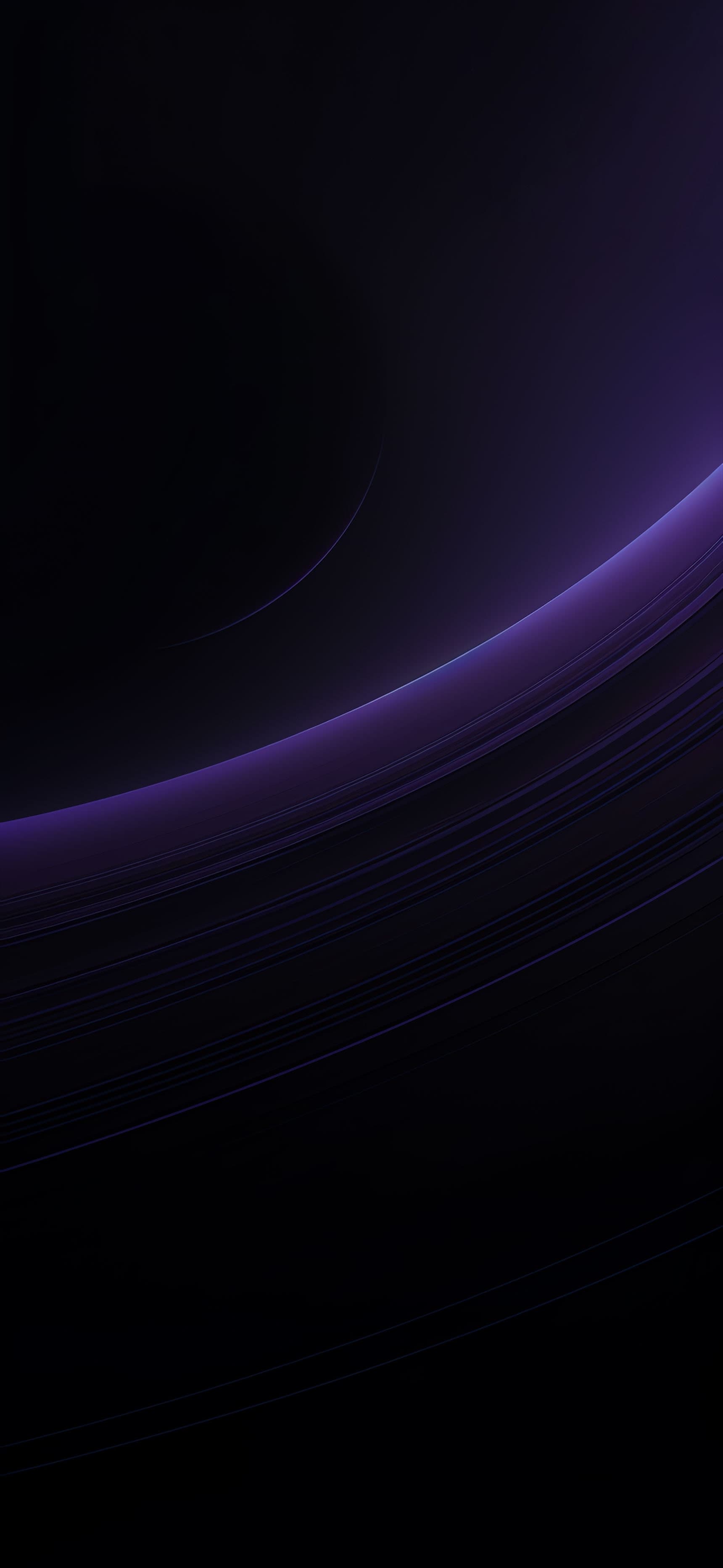Cosmic Purple Curve - Pro phone wallpaper
