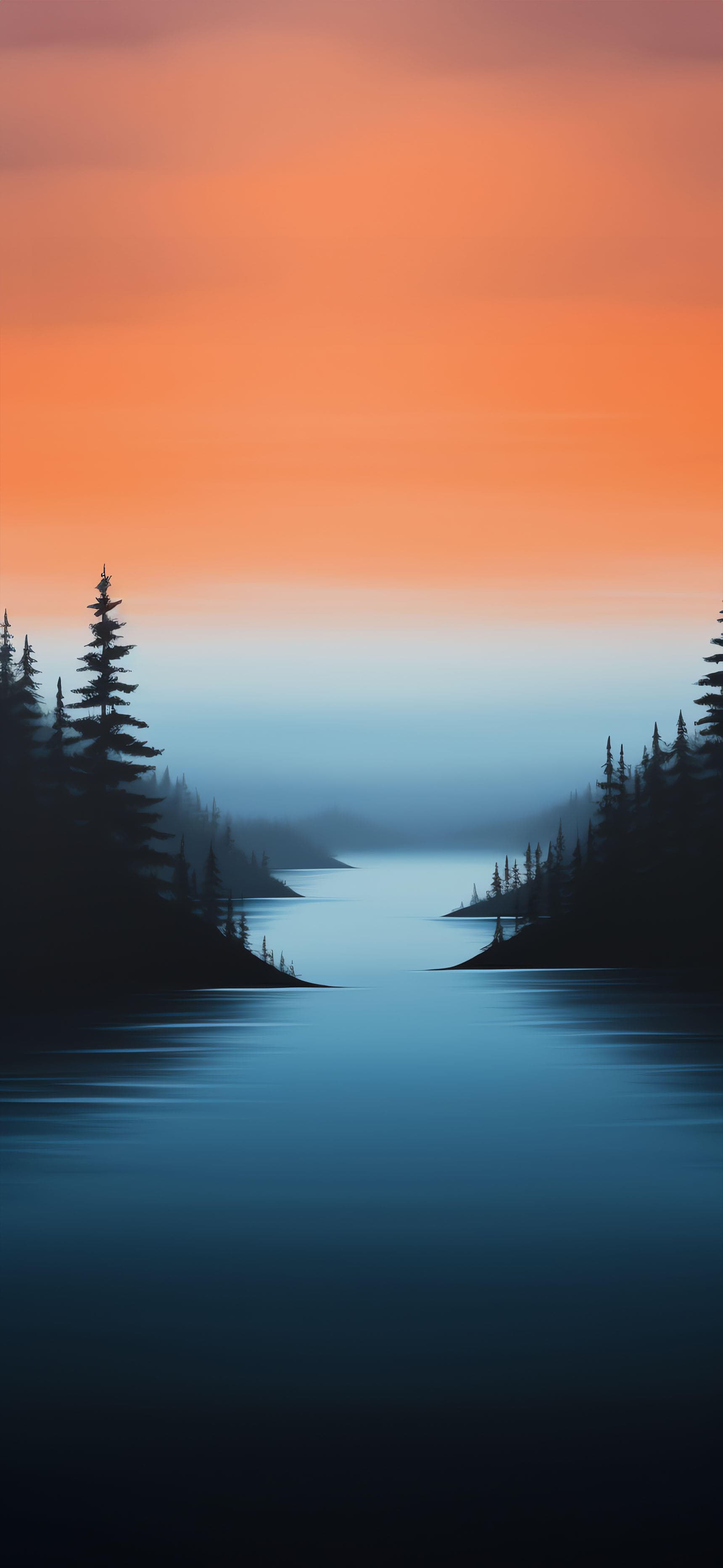 Tranquil Forest Stream - Pro phone wallpaper