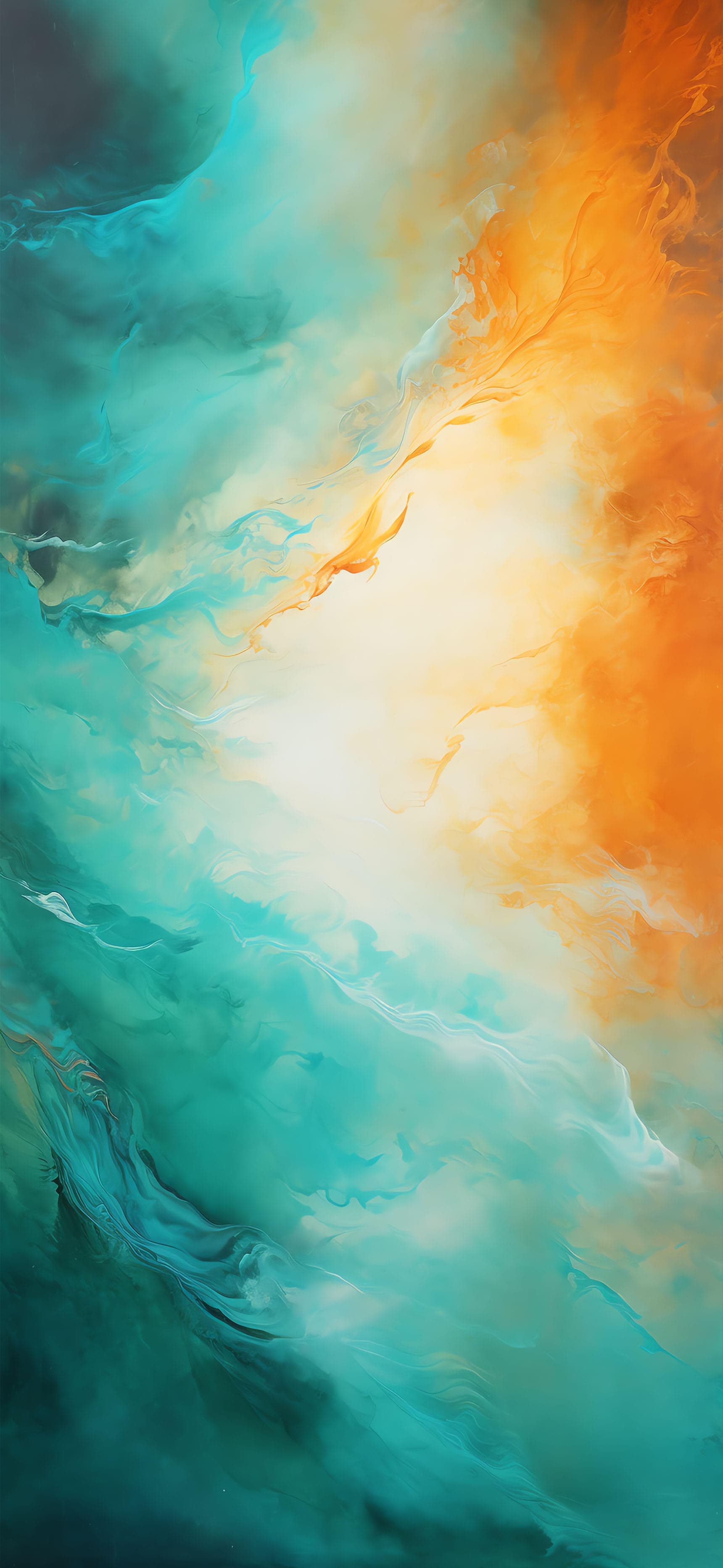 Ethereal Color Clouds - Pro phone wallpaper
