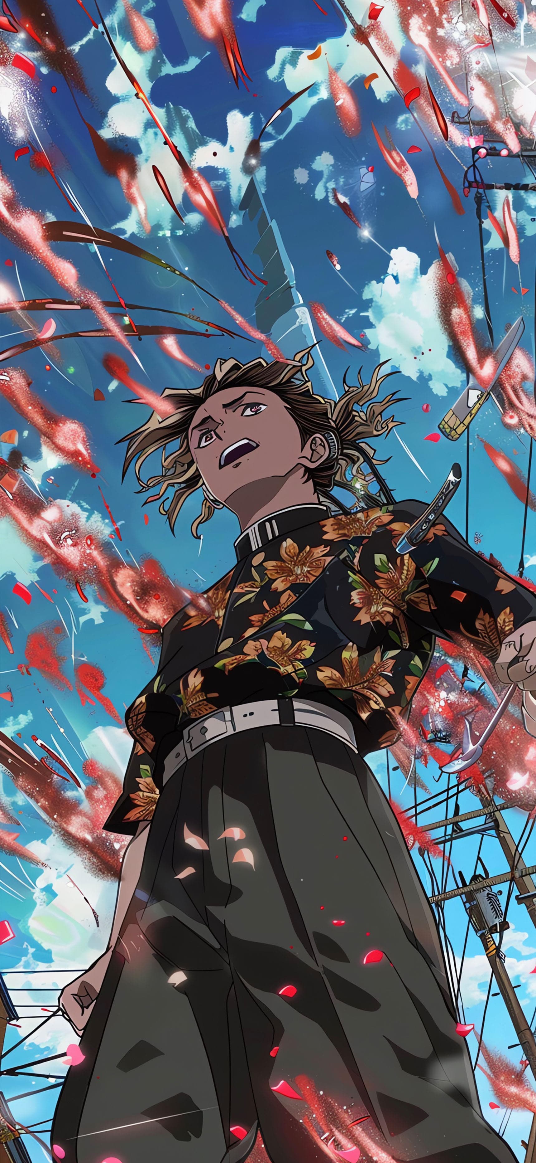 Anime Action Scene - Pro phone wallpaper