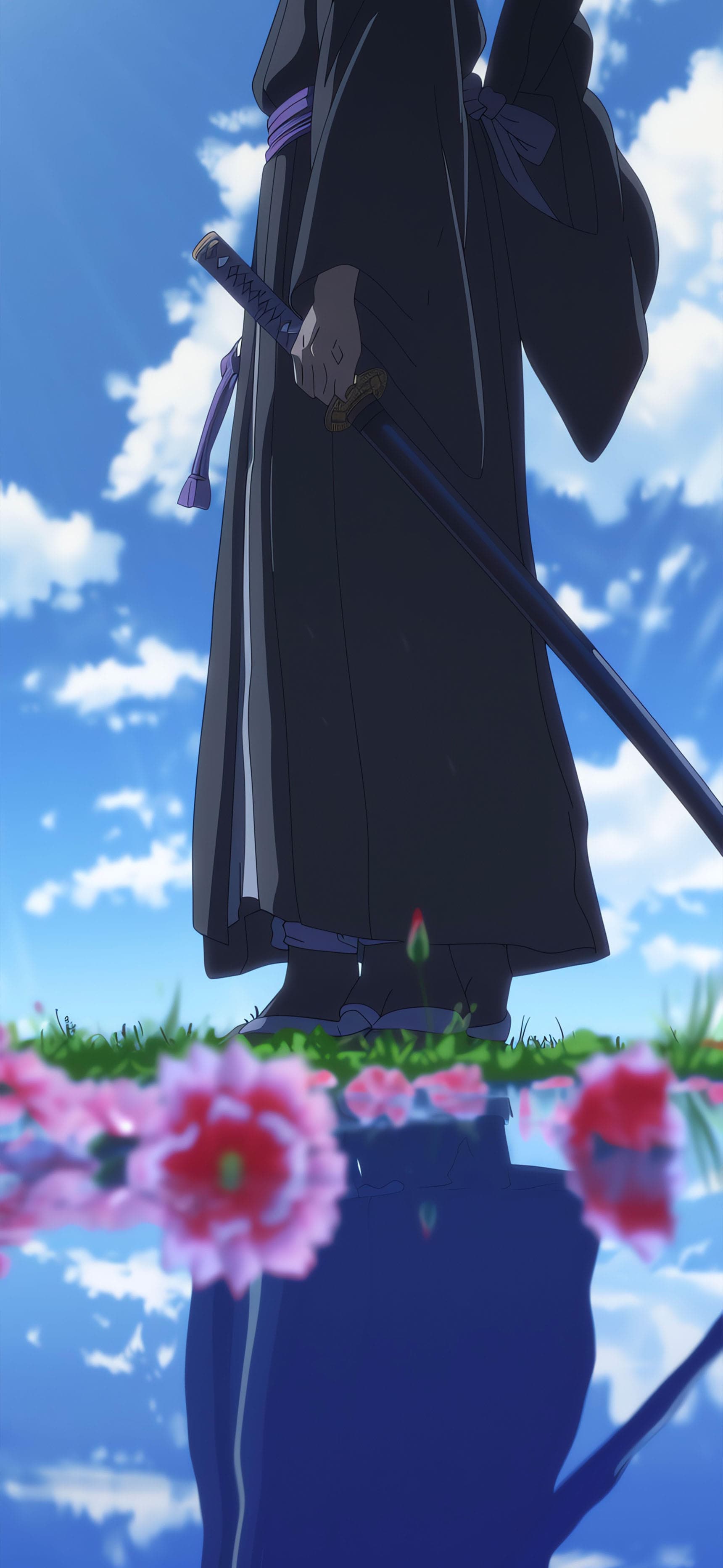 Anime Sword Reflection - Pro phone wallpaper