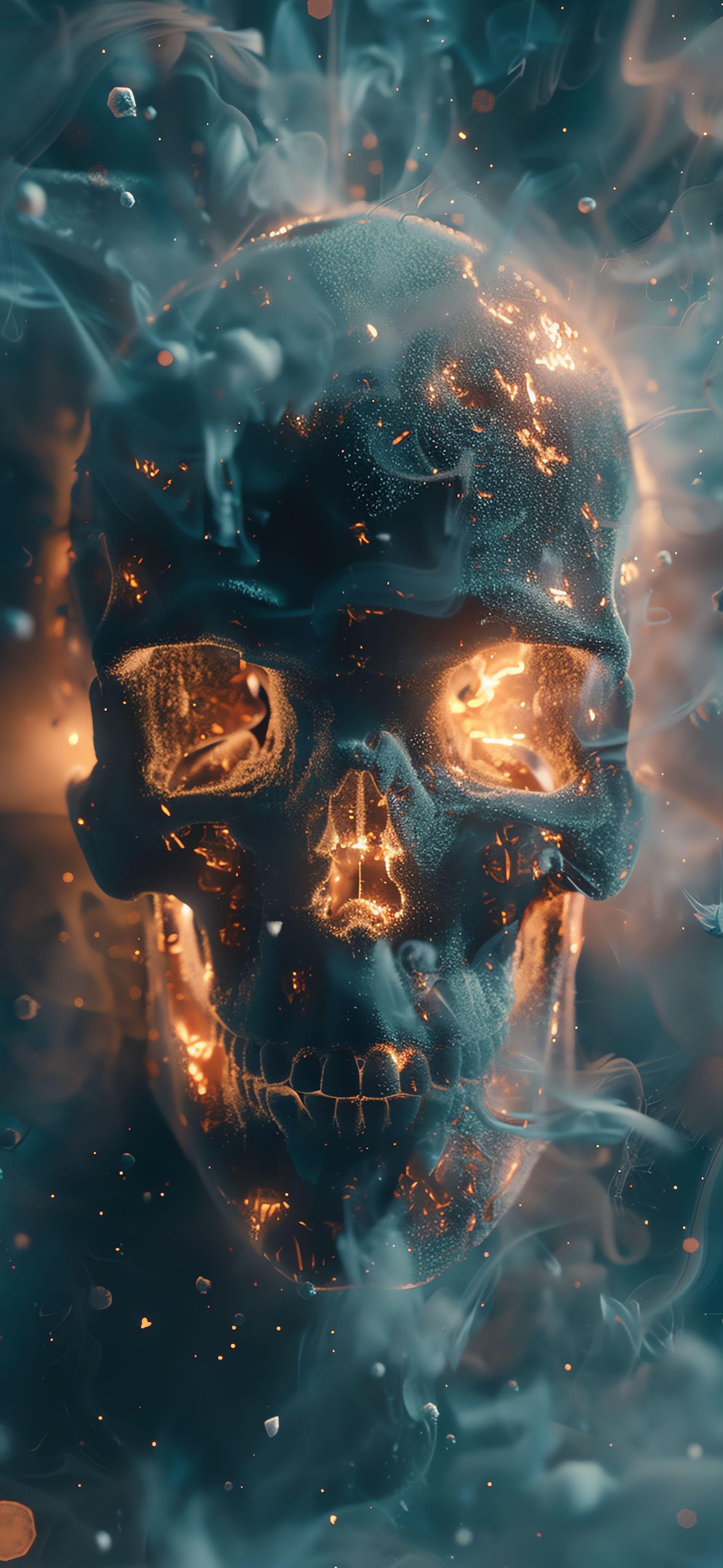 Fiery Skull Essence - Pro phone wallpaper