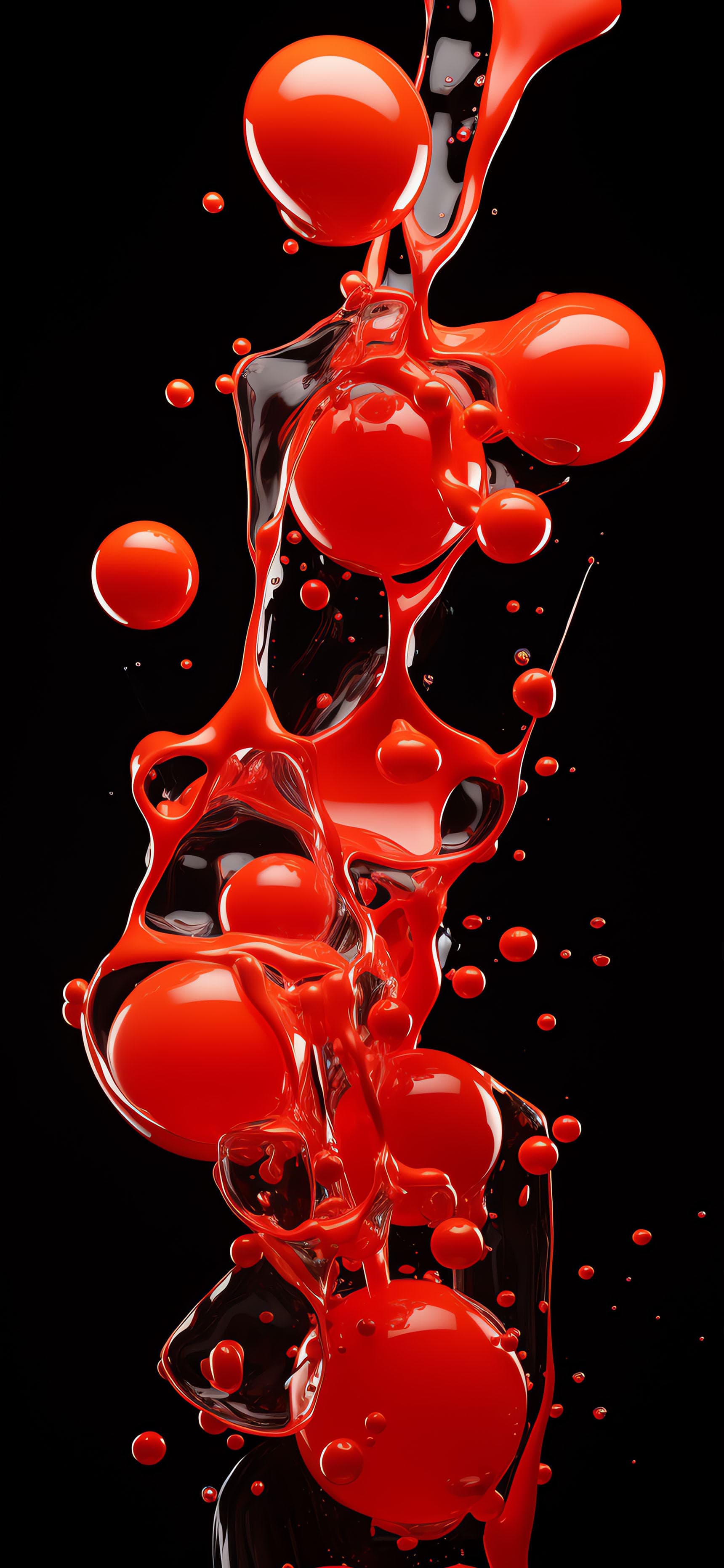 Red Liquid Motion - Pro phone wallpaper